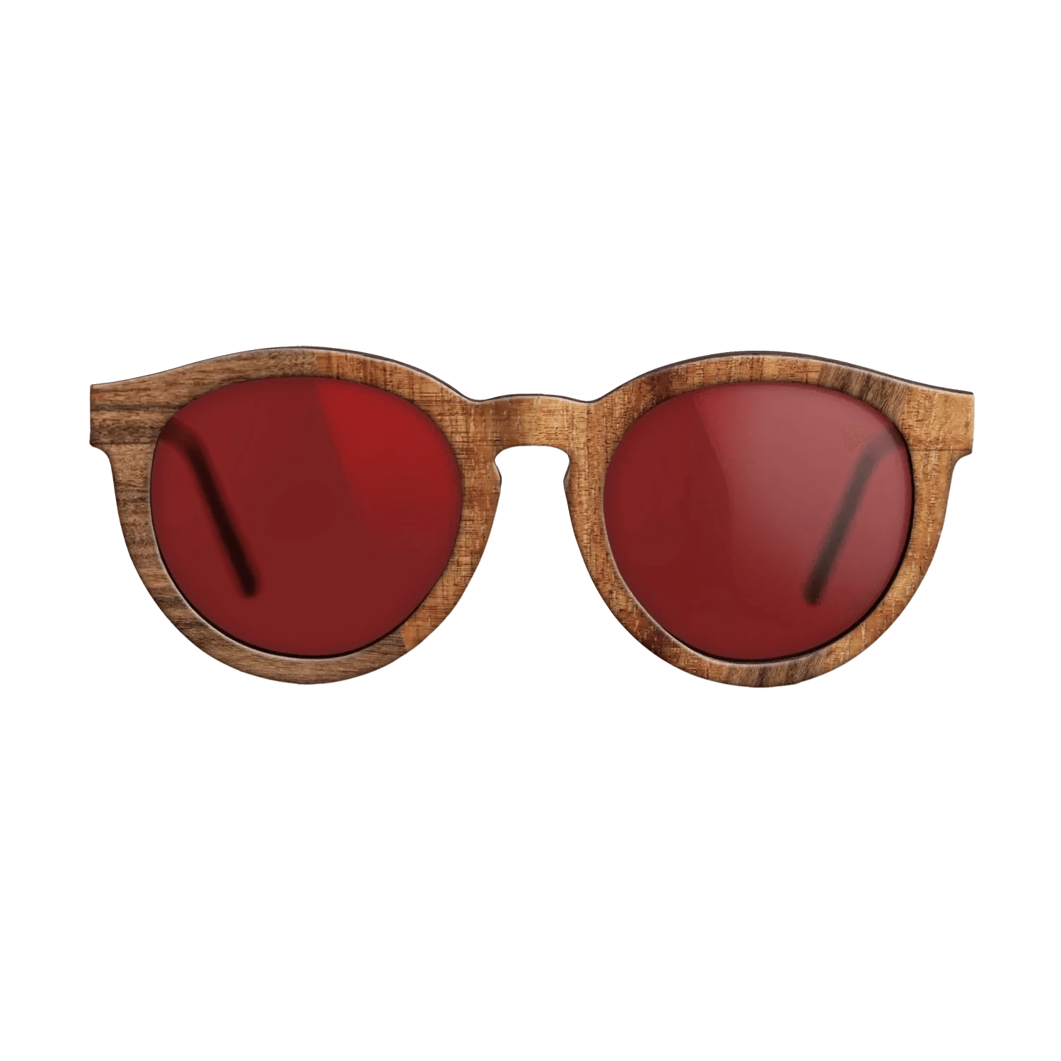 Santos Rosewood Dark,Koa: Angle Cut - The Rebel - Round - 1665 - SIRIS wood optic