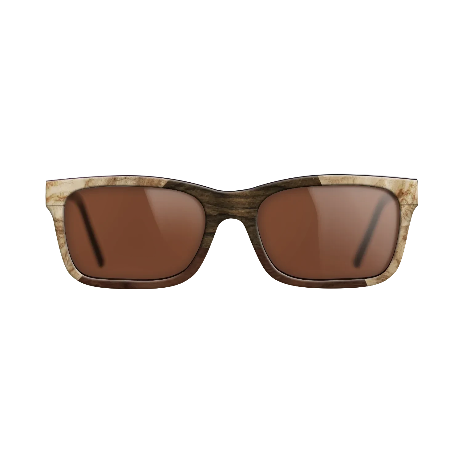 Walnut Claro Dark,Olive Burl,Ziricote Dark Quartered: Angle Cut - The Sage - Rectangle - 1803 - SIRIS wood optic