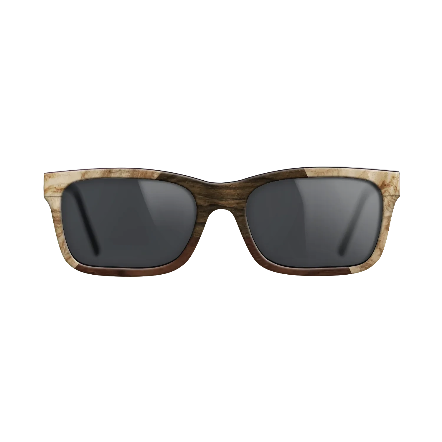Walnut Claro Dark,Olive Burl,Ziricote Dark Quartered: Angle Cut - The Sage - Rectangle - 1803 - SIRIS wood optic