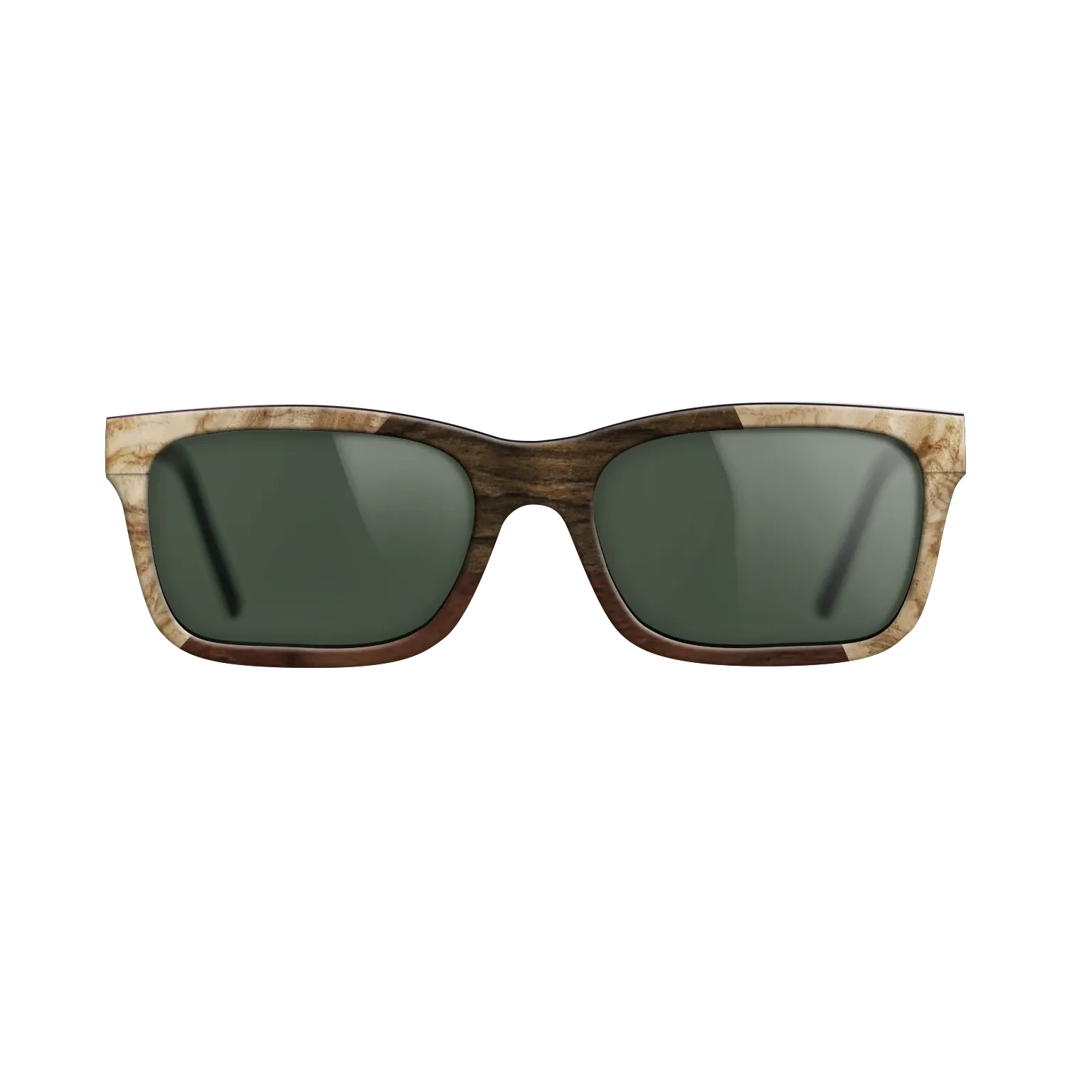 Walnut Claro Dark,Olive Burl,Ziricote Dark Quartered: Angle Cut - The Sage - Rectangle - 1803 - SIRIS wood optic