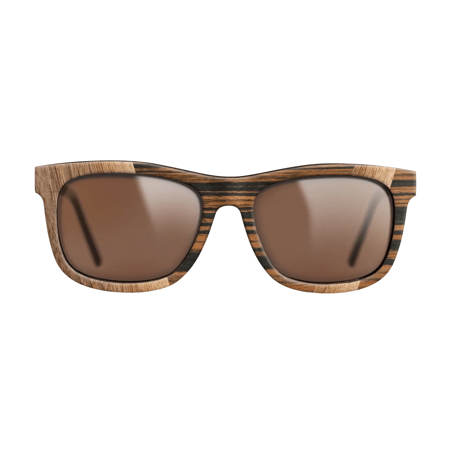 Walnut Claro Light,Royal White Ebony,Fumed Eucalyptus,Italian Ebony: Angle Cut - The Hero - Square - 1184 - SIRIS wood optic