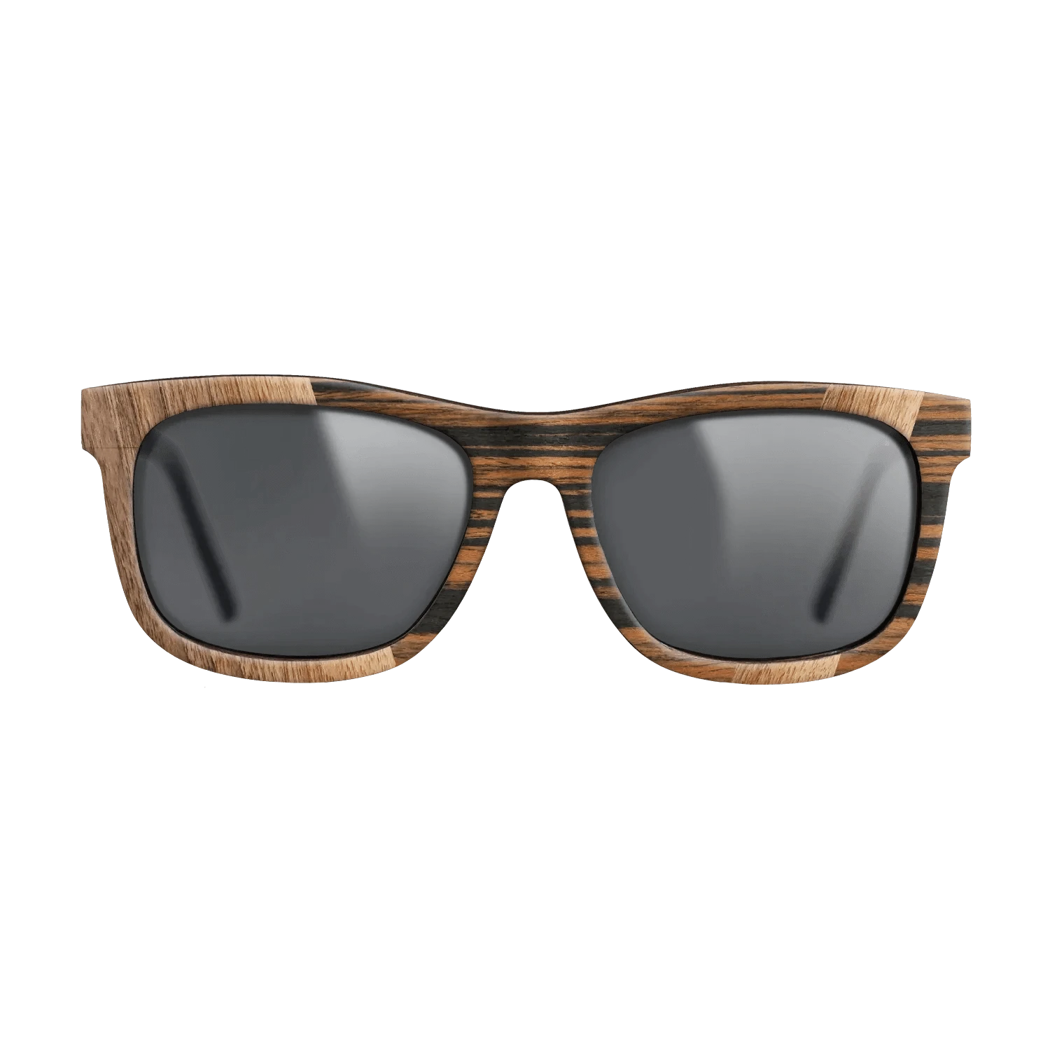 Walnut Claro Light,Royal White Ebony,Fumed Eucalyptus,Italian Ebony: Angle Cut - The Hero - Square - 1184 - SIRIS wood optic