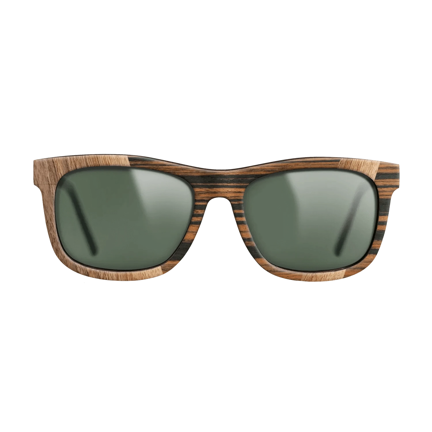 Walnut Claro Light,Royal White Ebony,Fumed Eucalyptus,Italian Ebony: Angle Cut - The Hero - Square - 1184 - SIRIS wood optic