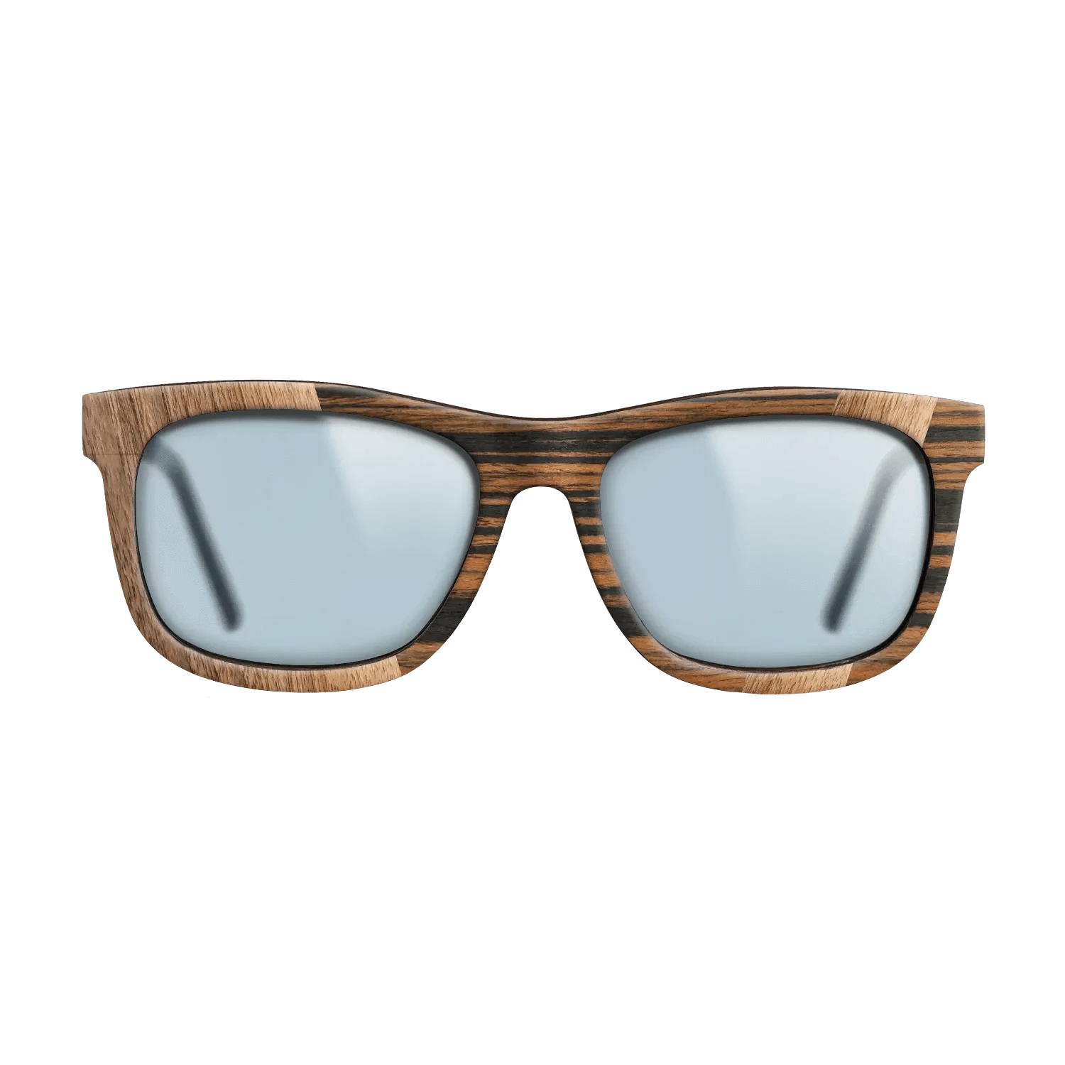 Walnut Claro Light,Royal White Ebony,Fumed Eucalyptus,Italian Ebony: Angle Cut - The Hero - Square - 1184 - SIRIS wood optic