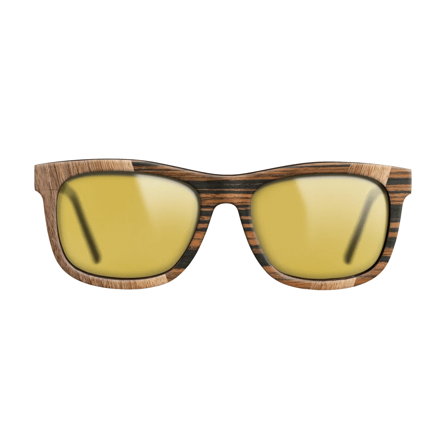 Walnut Claro Light,Royal White Ebony,Fumed Eucalyptus,Italian Ebony: Angle Cut - The Hero - Square - 1184 - SIRIS wood optic