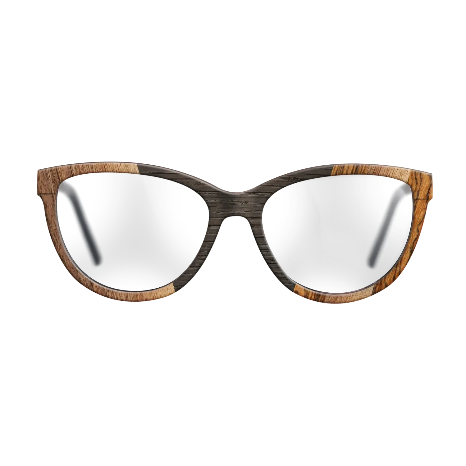 Walnut Claro Dark,Fumed Oak,Bocote: Angle Cut - The Maiden - Cat - 1749 - SIRIS wood optic