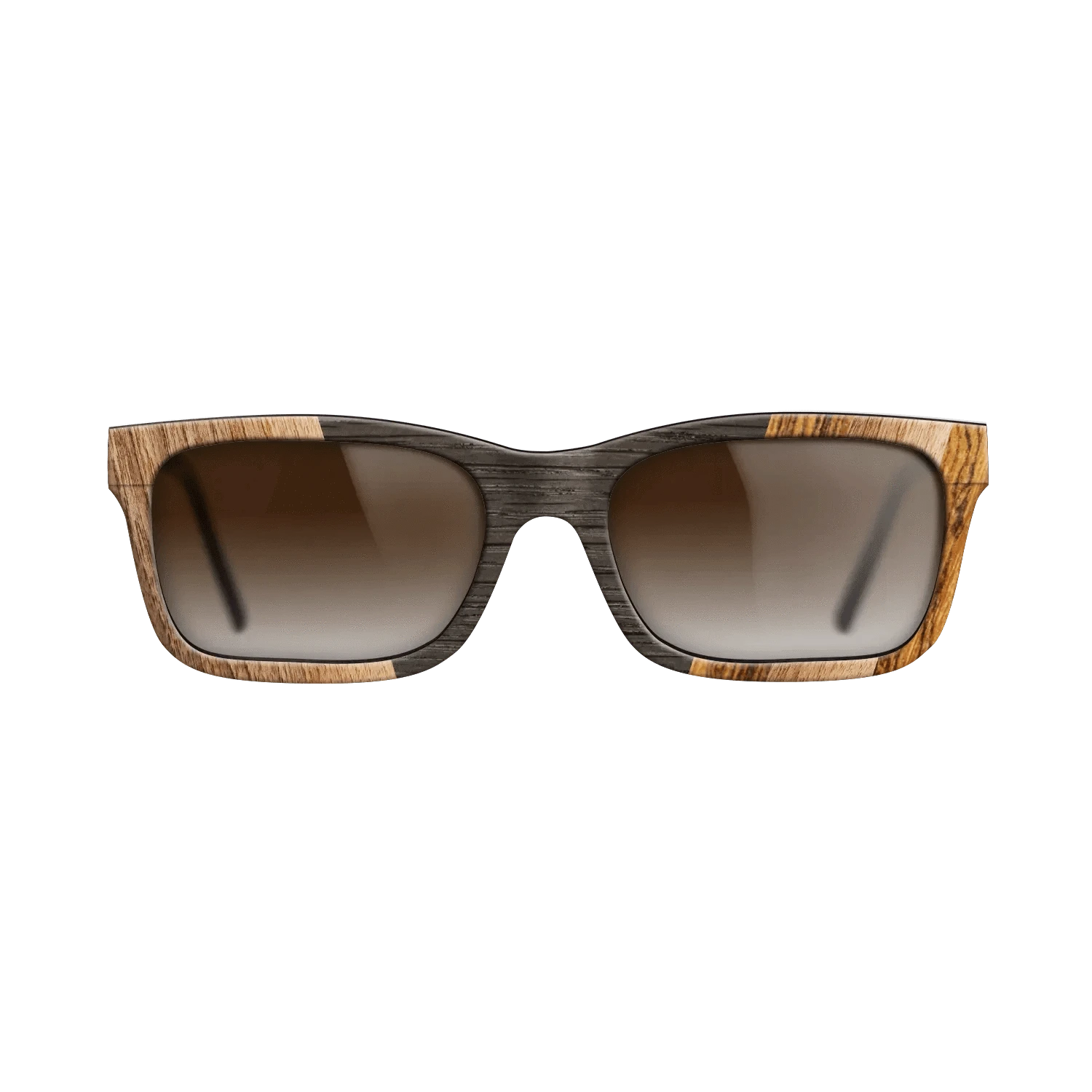 Walnut Claro Dark,Fumed Oak,Bocote: Angle Cut - The Sage - Rectangle - 1749 - SIRIS wood optic