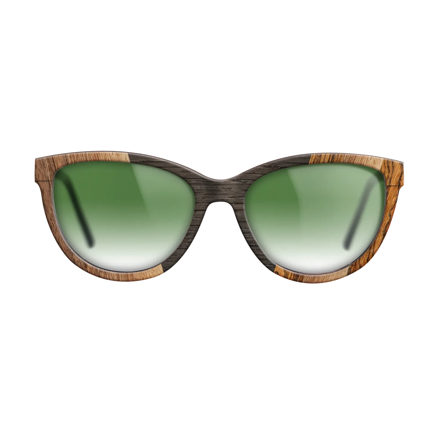 Walnut Claro Dark,Fumed Oak,Bocote: Angle Cut - The Maiden - Cat - 1749 - SIRIS wood optic