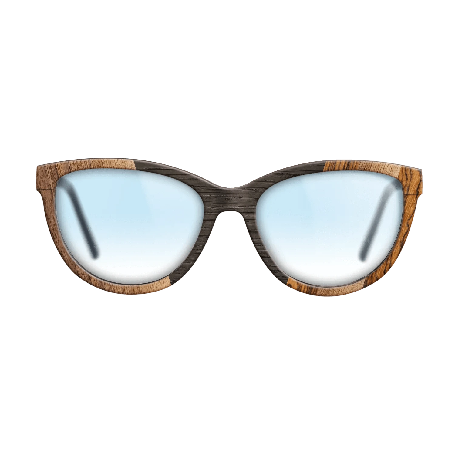 Walnut Claro Dark,Fumed Oak,Bocote: Angle Cut - The Maiden - Cat - 1749 - SIRIS wood optic