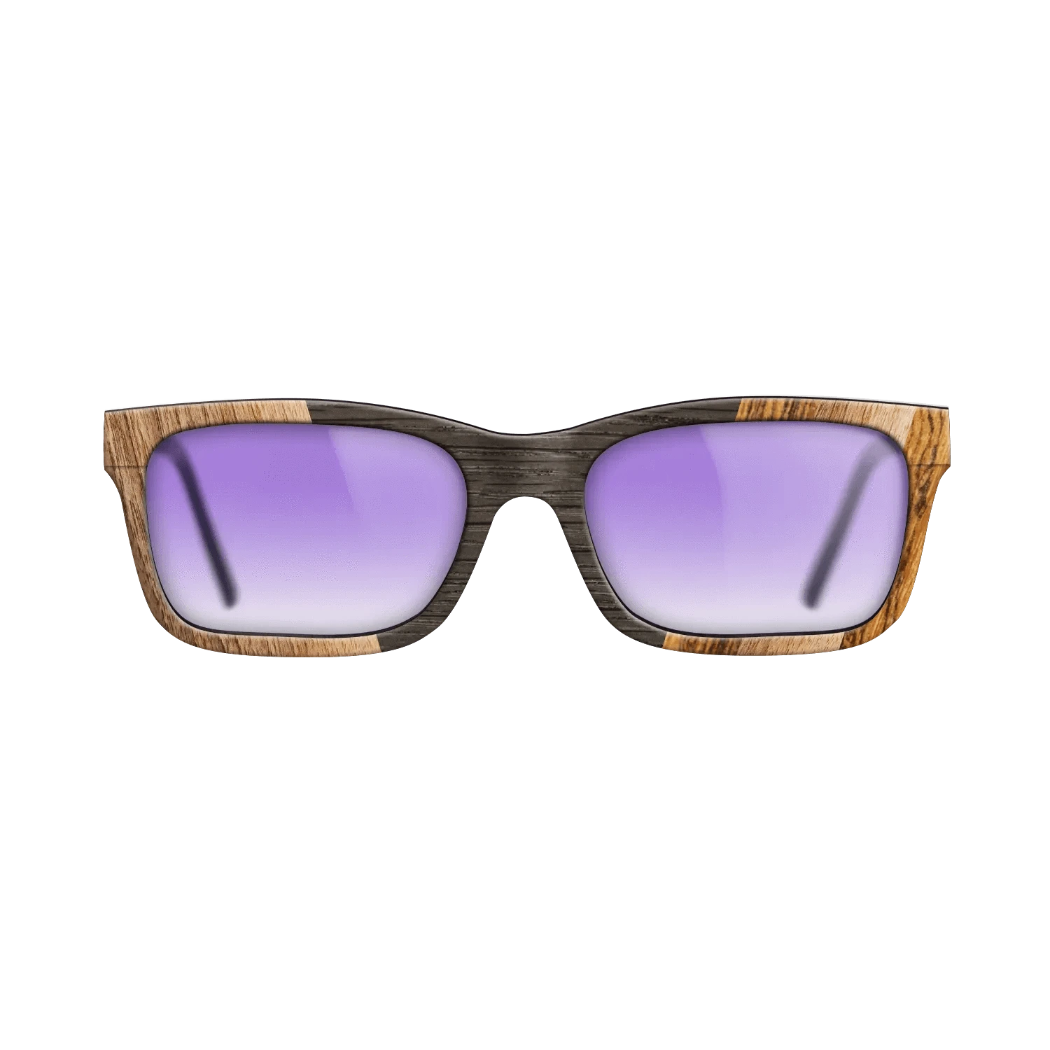 Walnut Claro Dark,Fumed Oak,Bocote: Angle Cut - The Sage - Rectangle - 1749 - SIRIS wood optic