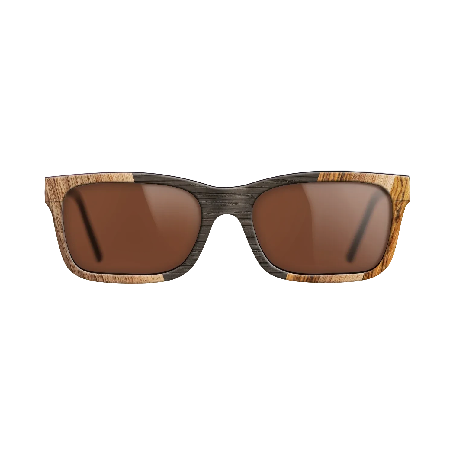 Walnut Claro Dark,Fumed Oak,Bocote: Angle Cut - The Sage - Rectangle - 1749 - SIRIS wood optic