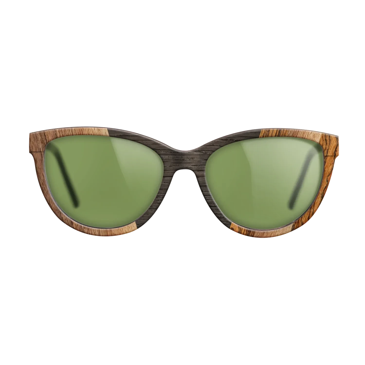 Walnut Claro Dark,Fumed Oak,Bocote: Angle Cut - The Maiden - Cat - 1749 - SIRIS wood optic