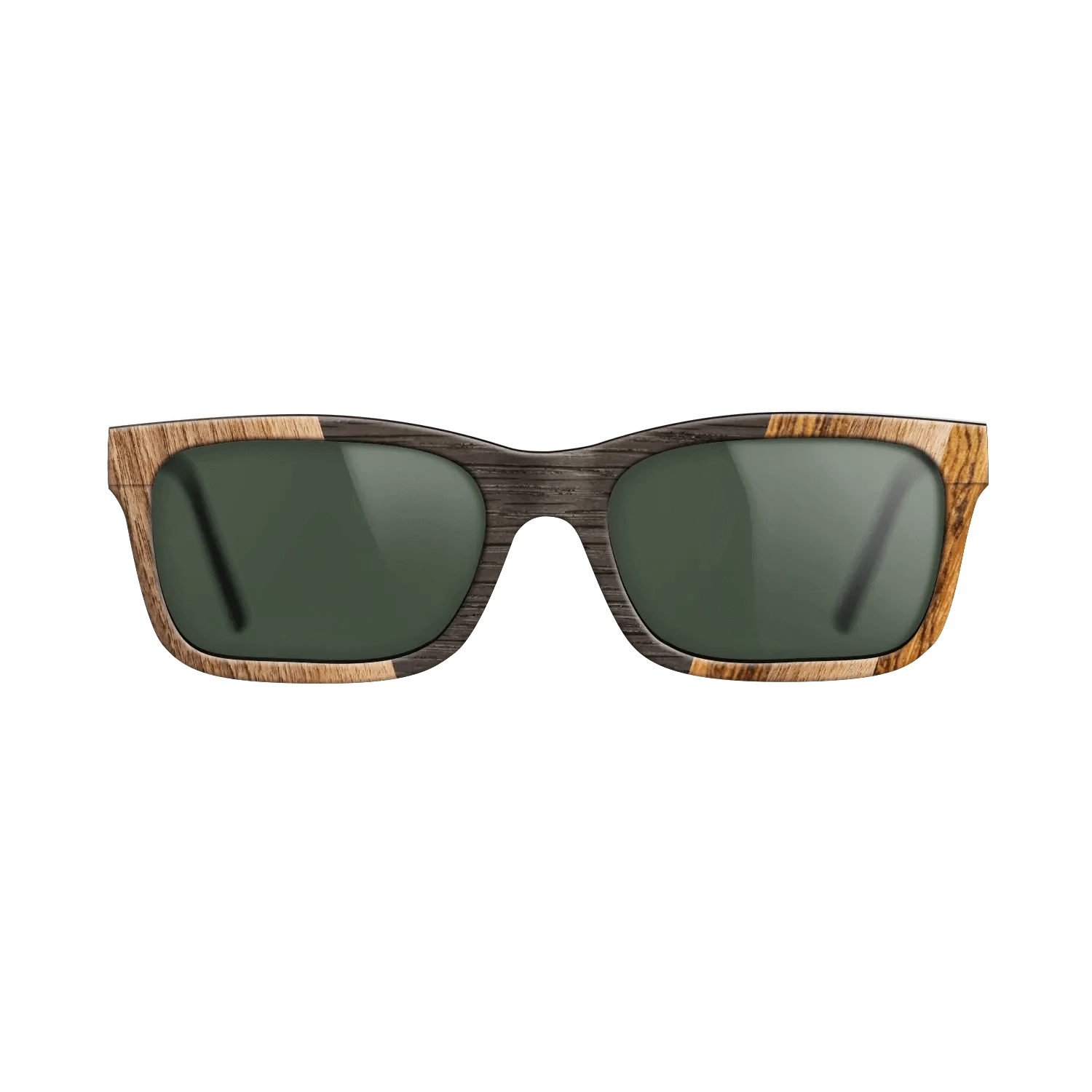 Walnut Claro Dark,Fumed Oak,Bocote: Angle Cut - The Sage - Rectangle - 1749 - SIRIS wood optic