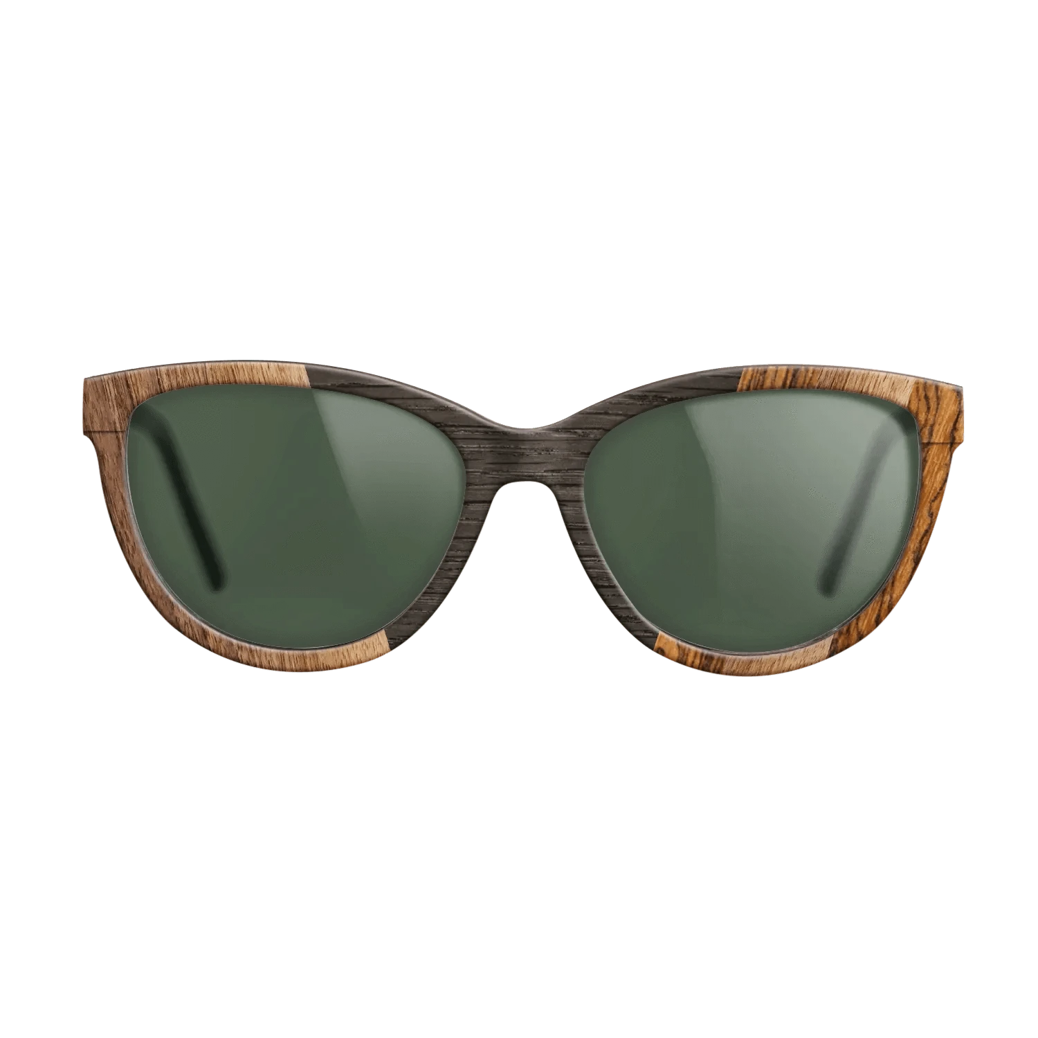 Walnut Claro Dark,Fumed Oak,Bocote: Angle Cut - The Maiden - Cat - 1749 - SIRIS wood optic