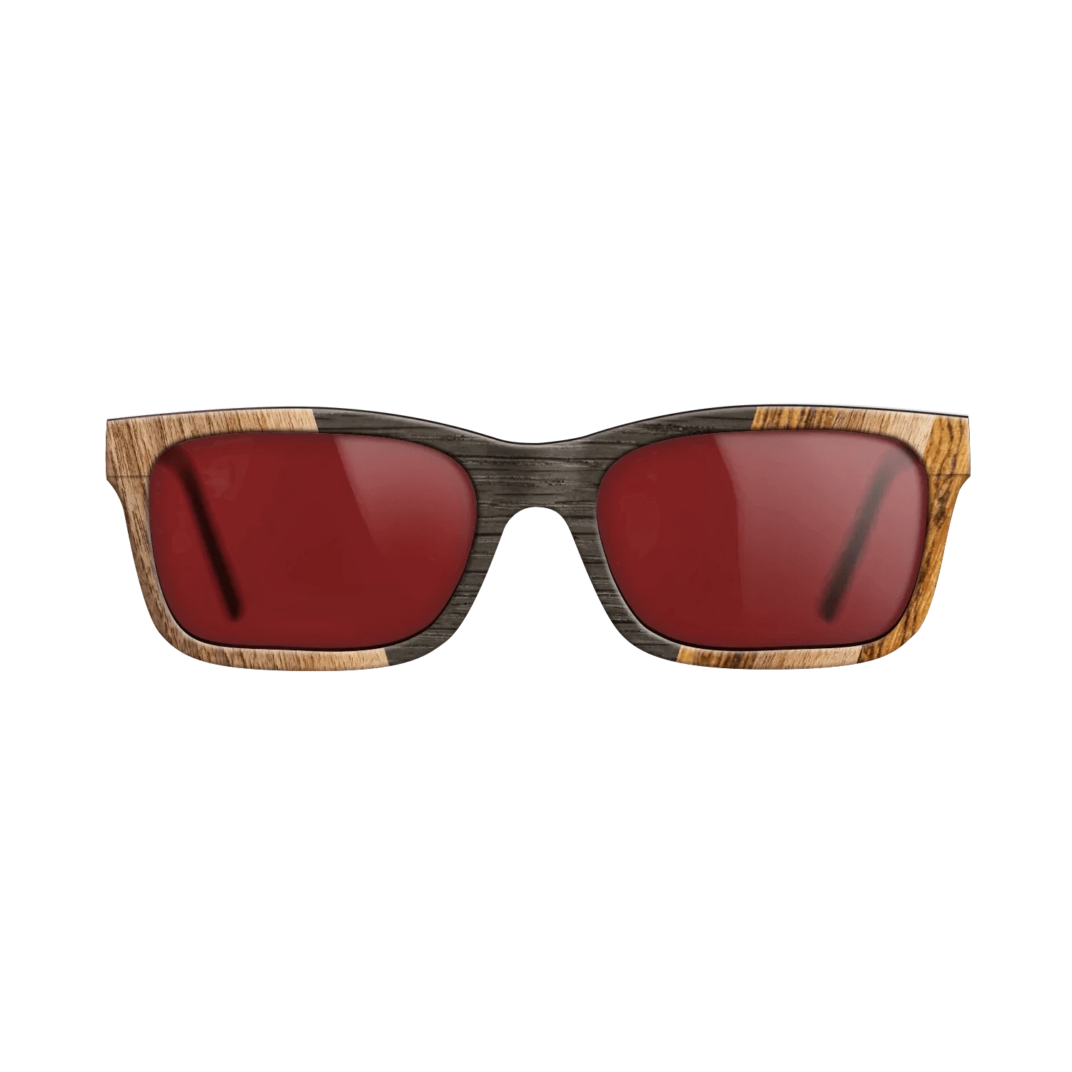 Walnut Claro Dark,Fumed Oak,Bocote: Angle Cut - The Sage - Rectangle - 1749 - SIRIS wood optic