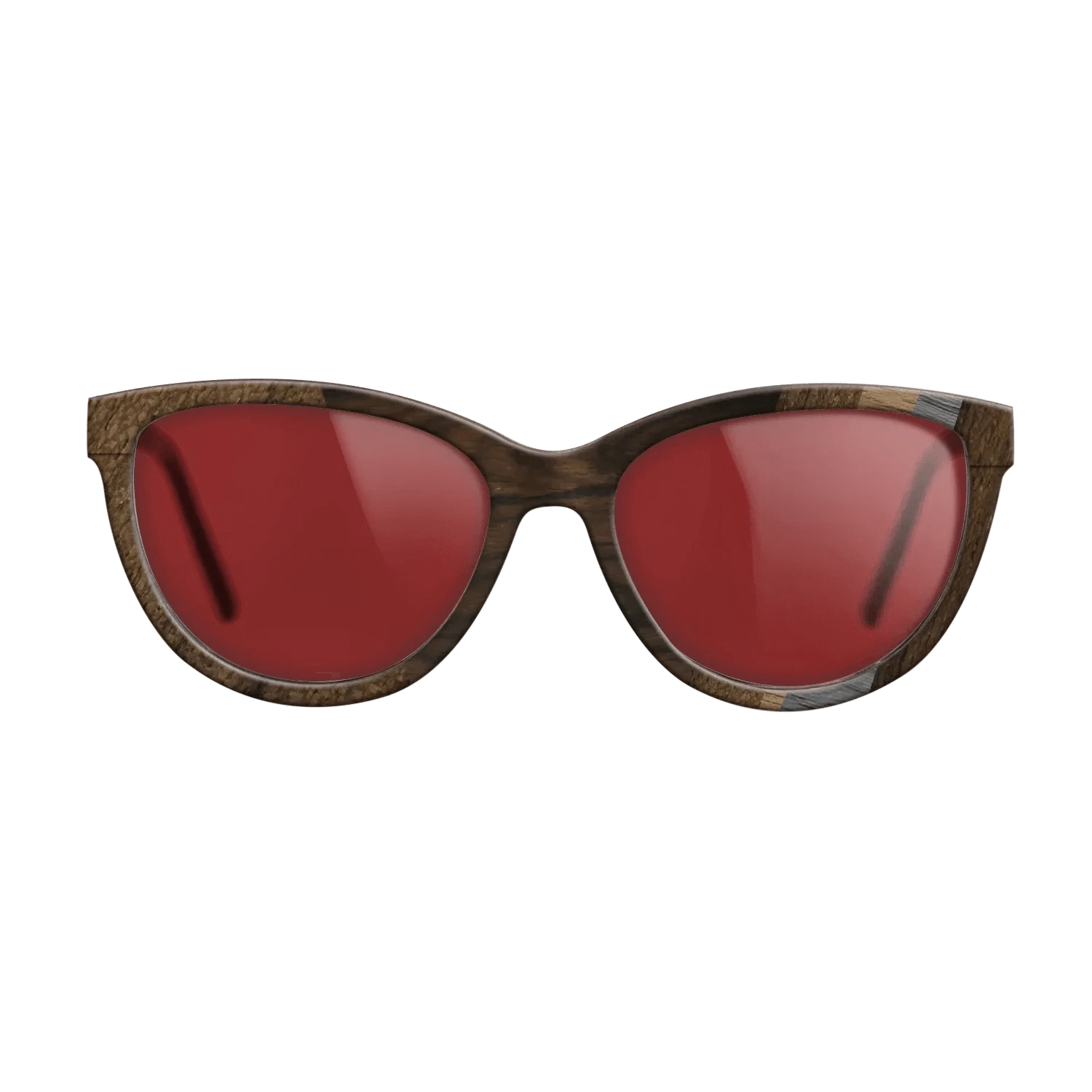 Poplar Dyed: Grey,Ziricote Dark Quartered,Walnut: Straight Grain: Angle Cut - The Maiden - Cat - 1675 - SIRIS wood optic