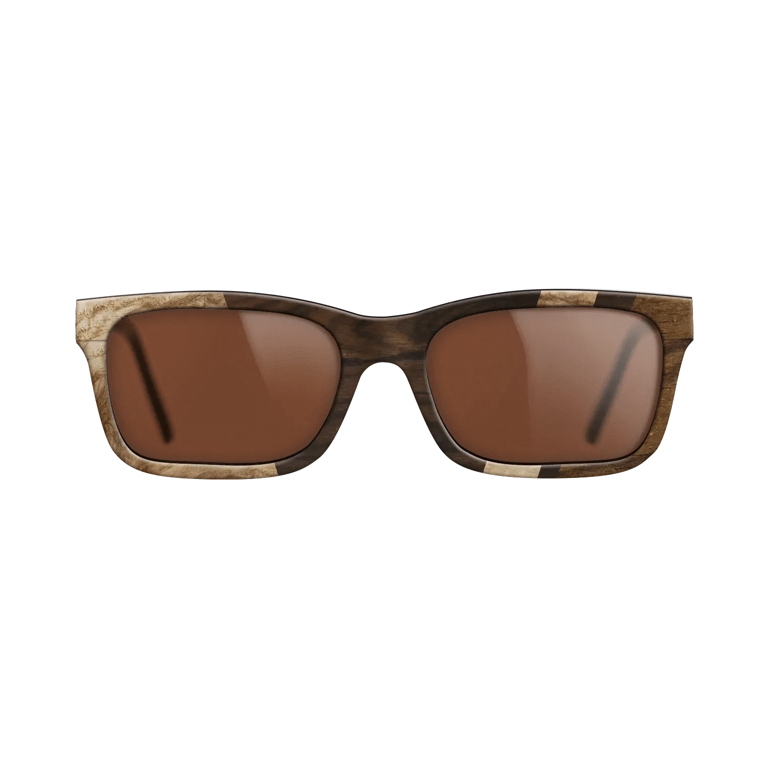 Ziricote Light Quartered,Ziricote Dark Quartered,Olive Burl,Walnut: Straight Grain: Angle Cut - The Sage - Rectangle - 1737 - SIRIS wood optic