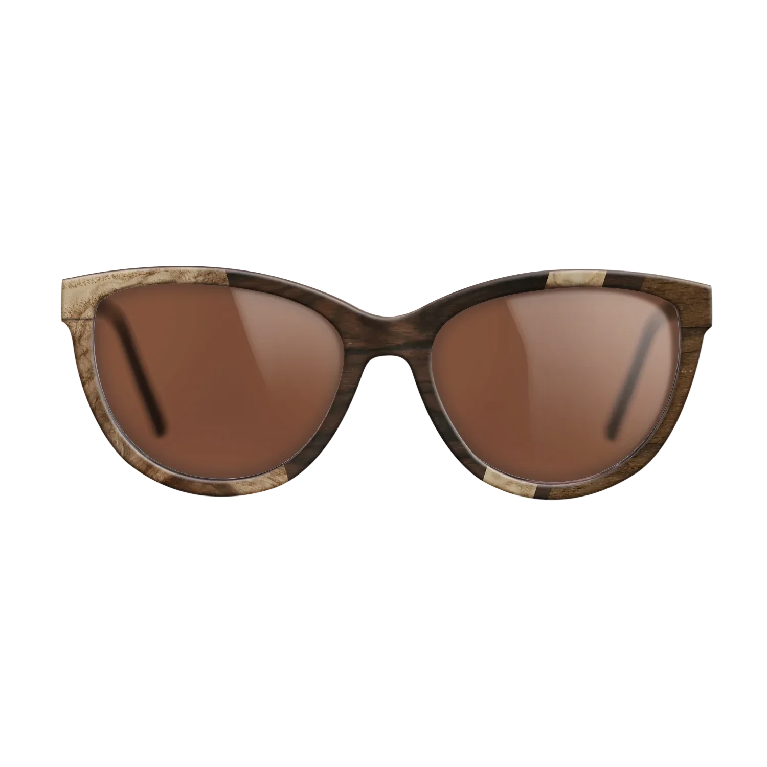 Ziricote Light Quartered,Ziricote Dark Quartered,Olive Burl,Walnut: Straight Grain: Angle Cut - The Maiden - Cat - 1737 - SIRIS wood optic