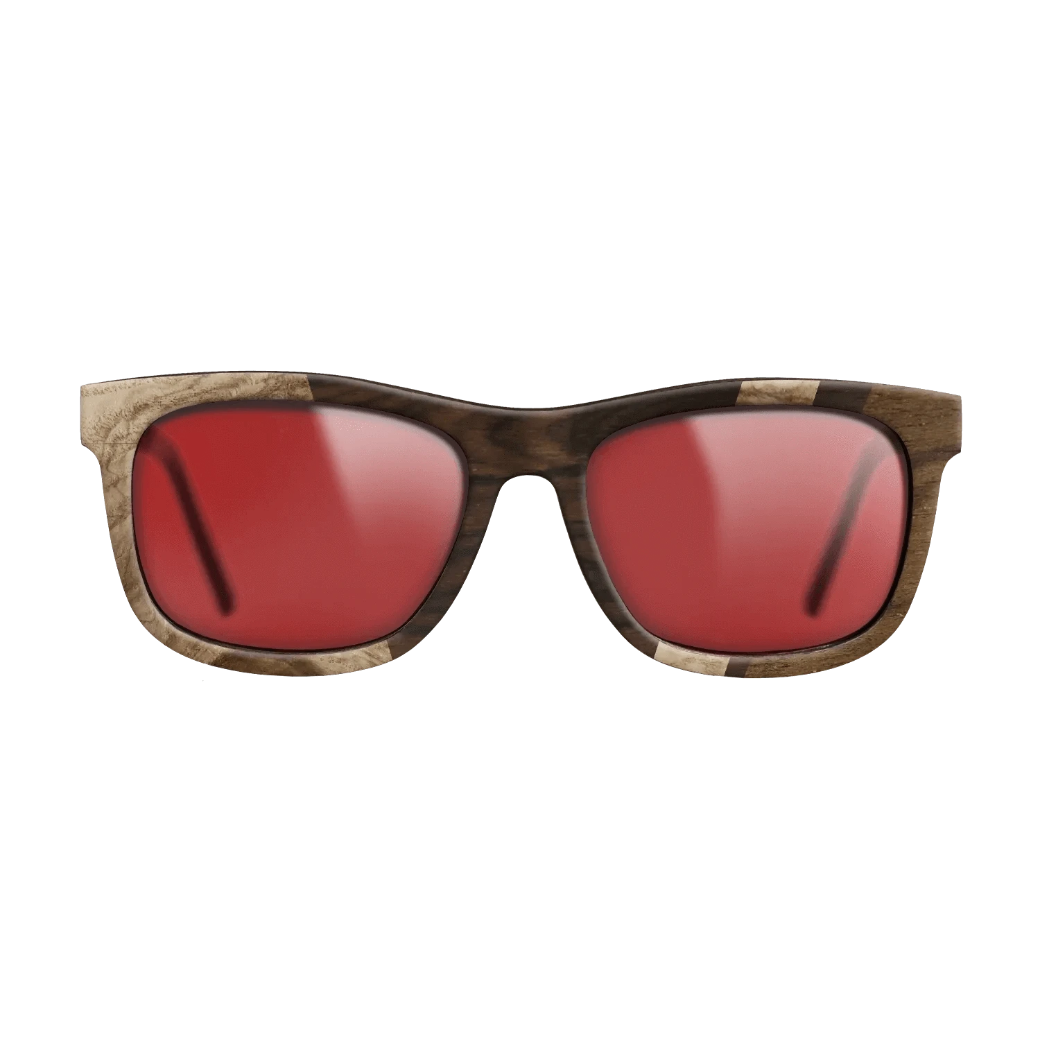 Ziricote Light Quartered,Ziricote Dark Quartered,Olive Burl,Walnut: Straight Grain: Angle Cut - The Hero - Square - 1737 - SIRIS wood optic