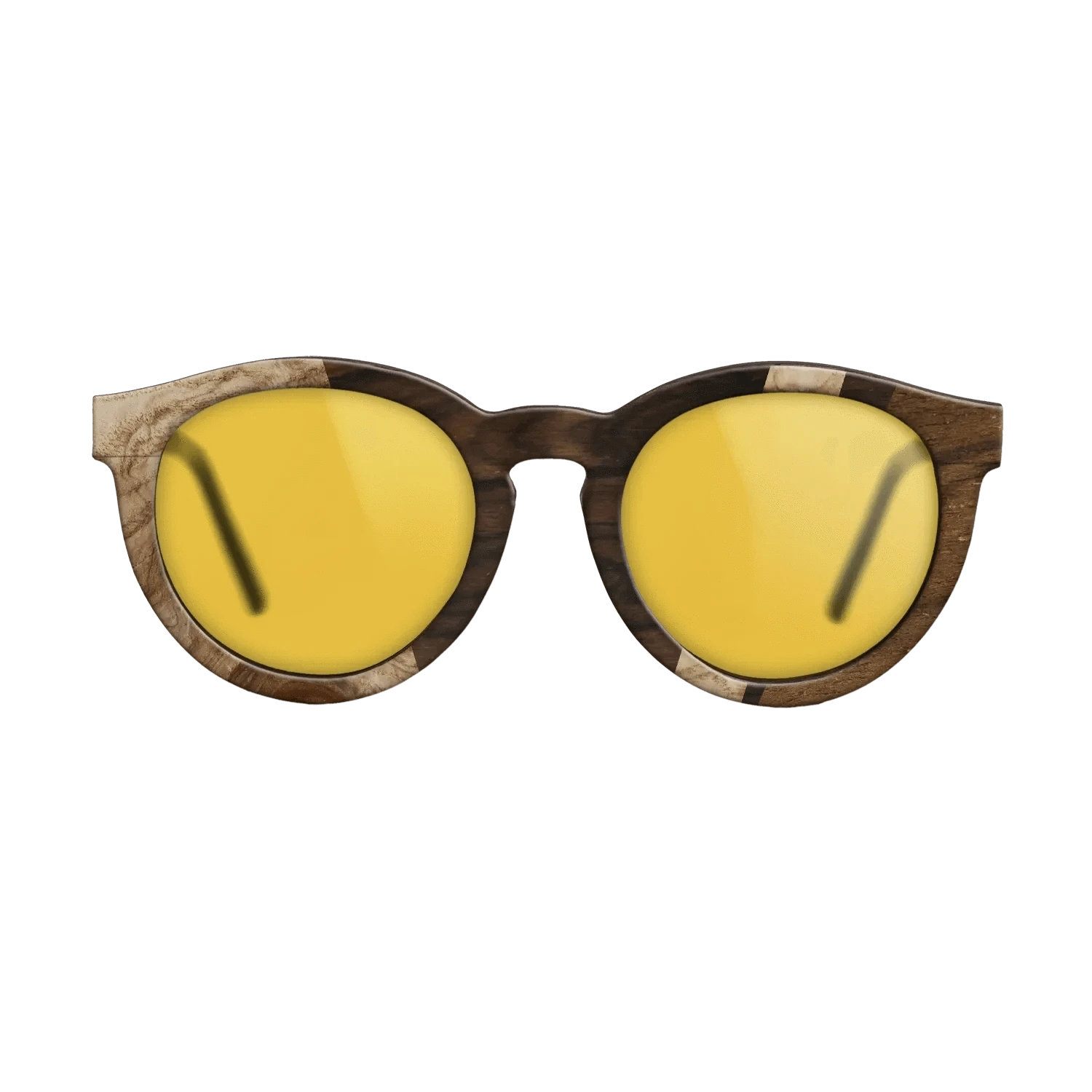 Ziricote Light Quartered,Ziricote Dark Quartered,Olive Burl,Walnut: Straight Grain: Angle Cut - The Rebel - Round - 1737 - SIRIS wood optic