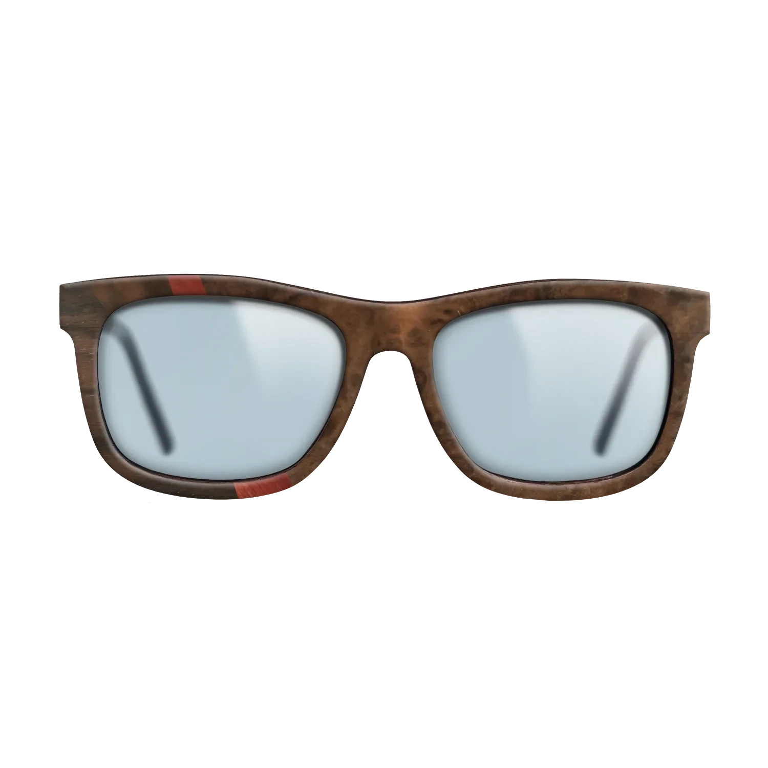 Olive Burl,Ziricote Dark Quartered,Walnut Burl,Poplar Dyed: Red: Wedge - The Hero - Square - 792 - SIRIS wood optic