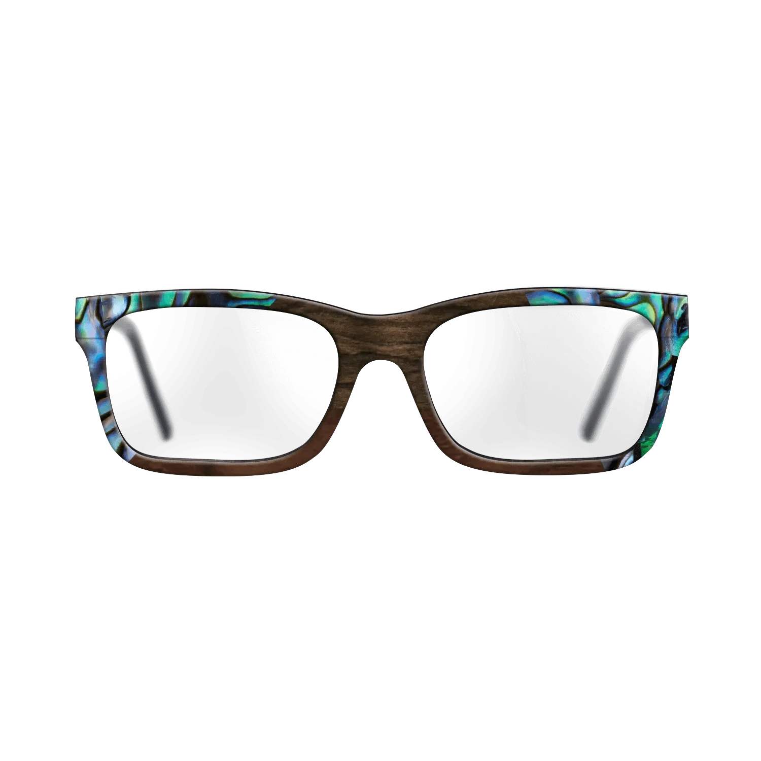 Walnut Claro Dark,Abalone Shell,Ziricote Dark Quartered,Walnut Claro Light: Angle Cut - The Sage - Rectangle - 1450 - SIRIS wood optic