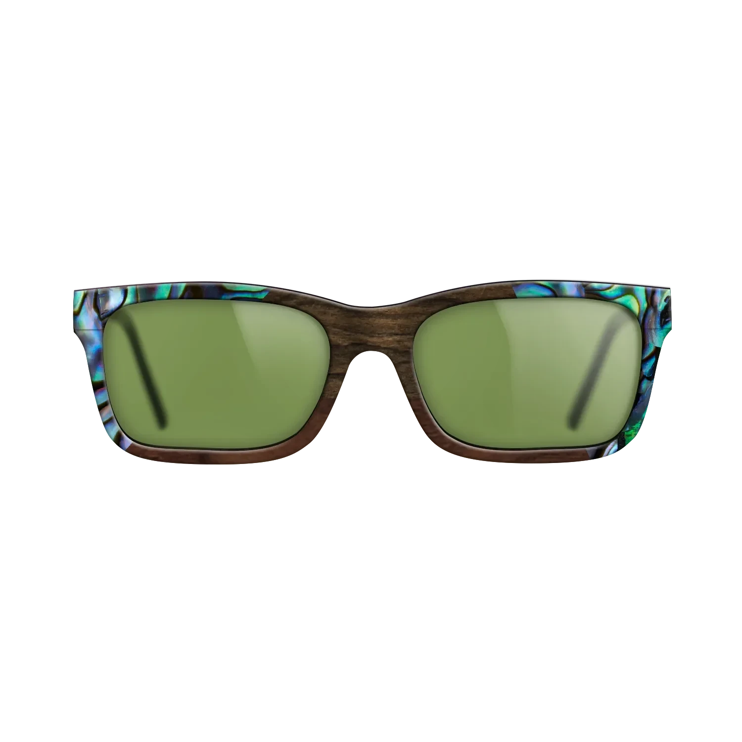 Walnut Claro Dark,Abalone Shell,Ziricote Dark Quartered,Walnut Claro Light: Angle Cut - The Sage - Rectangle - 1450 - SIRIS wood optic