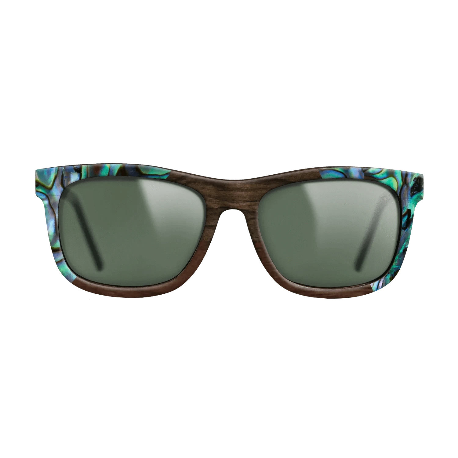 Walnut Claro Dark,Abalone Shell,Ziricote Dark Quartered,Walnut Claro Light: Angle Cut - The Hero - Square - 1450 - SIRIS wood optic