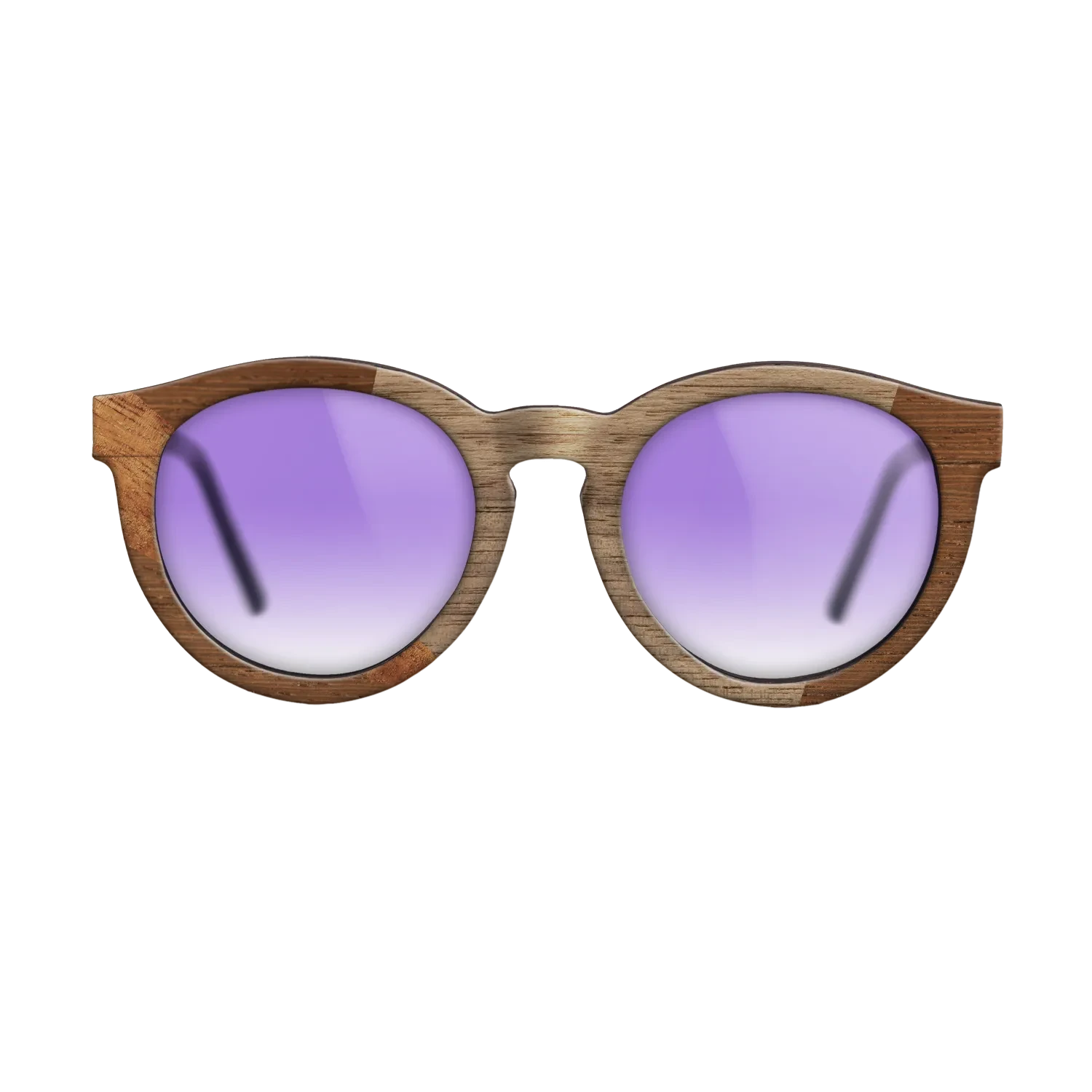 Koa,Walnut: Straight Grain,Wenge,Fumed Oak: Wedge - The Rebel - Round - 2038 - SIRIS wood optic