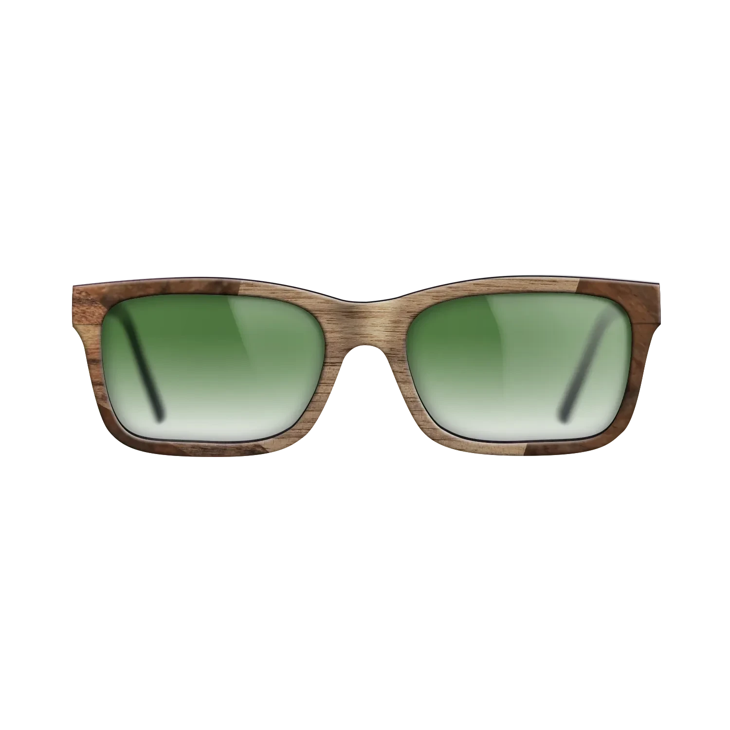 Santos Rosewood Dark,Walnut Burl,Walnut: Straight Grain: Wedge - The Sage - Rectangle - 1894 - SIRIS wood optic