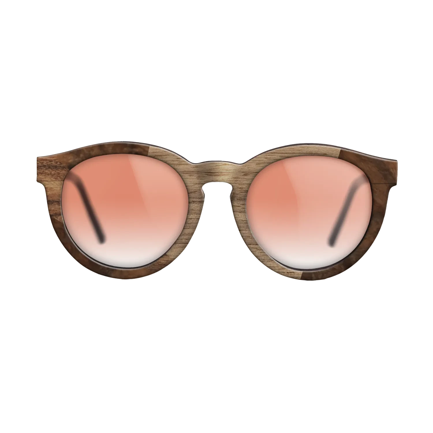 Santos Rosewood Dark,Walnut Burl,Walnut: Straight Grain: Wedge - The Rebel - Round - 1894 - SIRIS wood optic