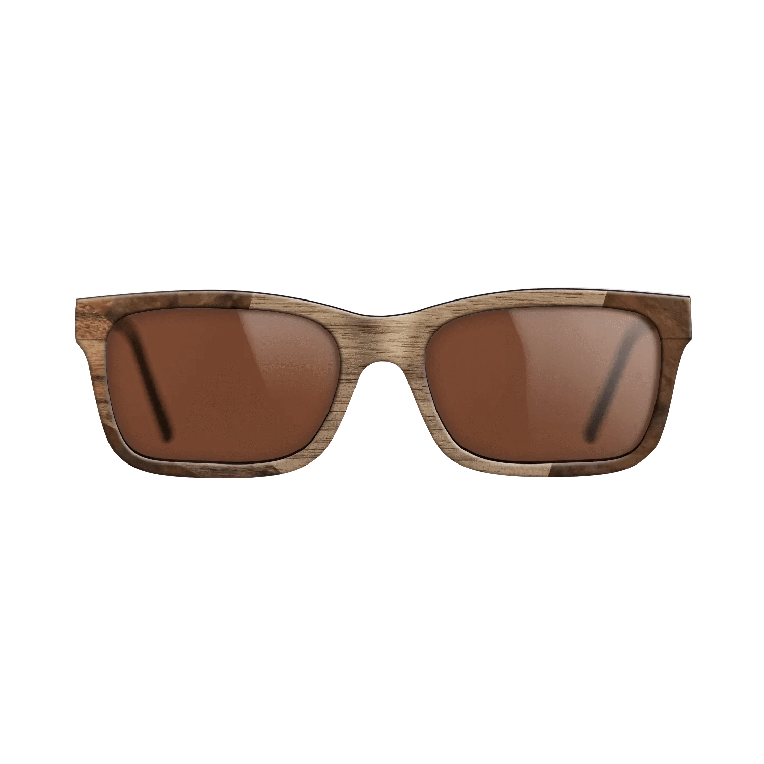 Santos Rosewood Dark,Walnut Burl,Walnut: Straight Grain: Wedge - The Sage - Rectangle - 1894 - SIRIS wood optic