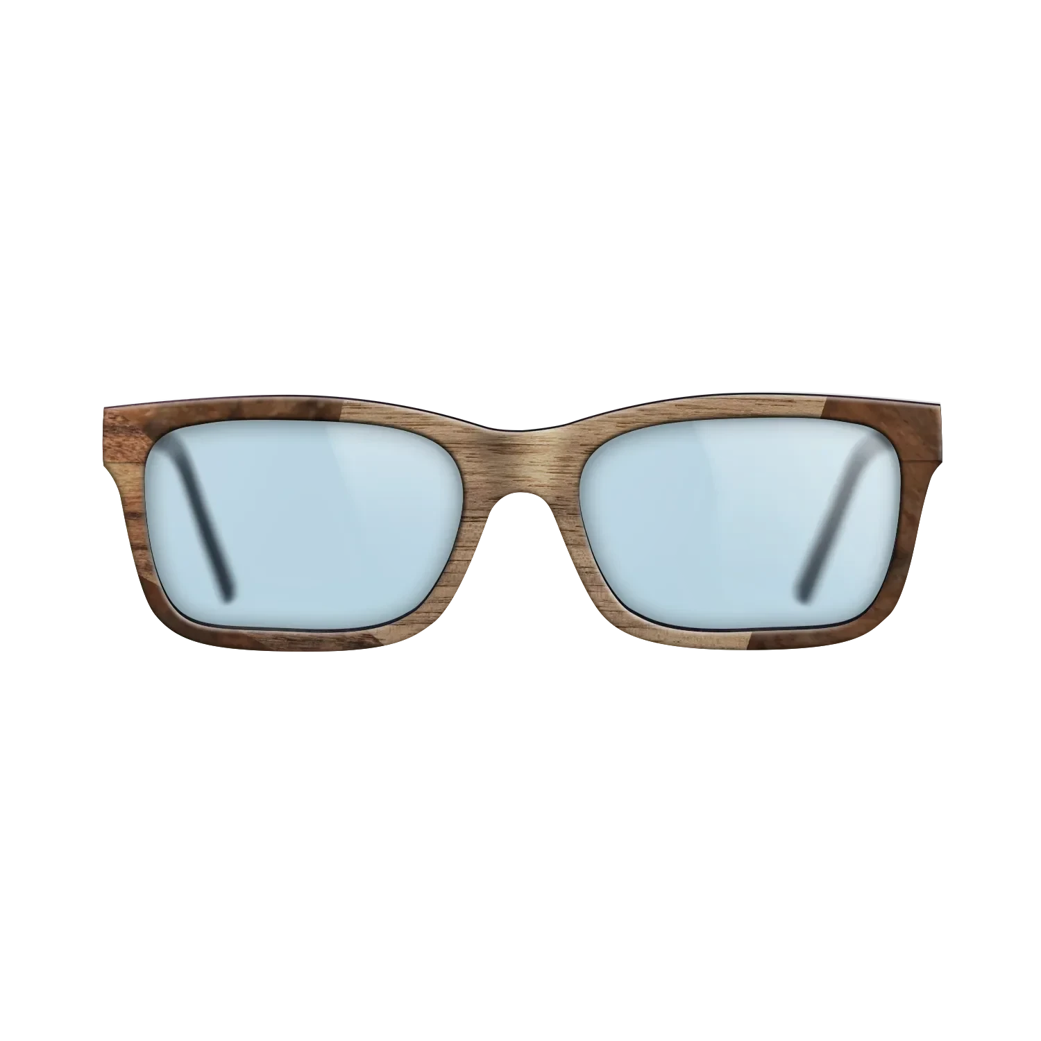 Santos Rosewood Dark,Walnut Burl,Walnut: Straight Grain: Wedge - The Sage - Rectangle - 1894 - SIRIS wood optic