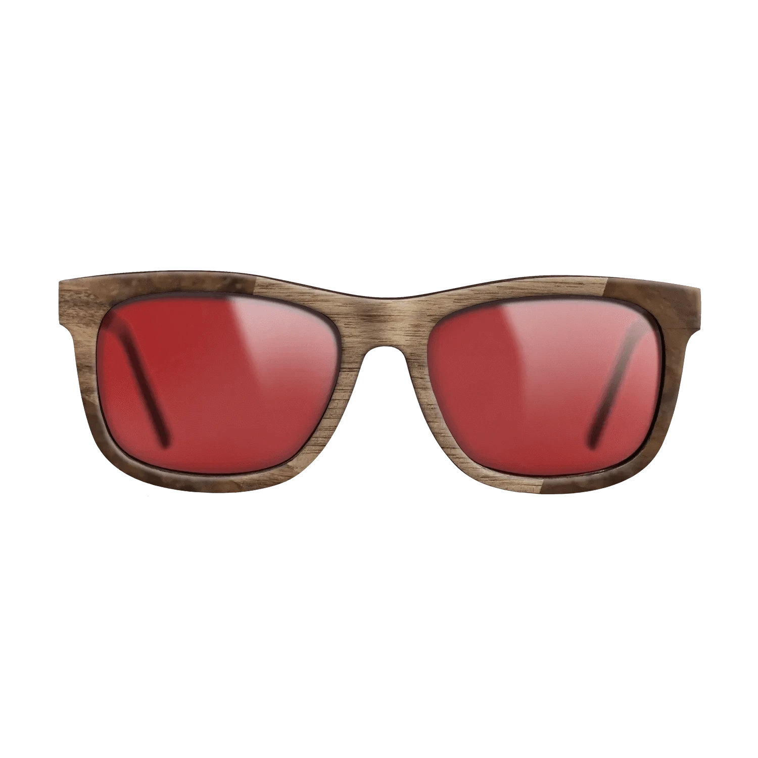 Santos Rosewood Dark,Walnut Burl,Walnut: Straight Grain: Wedge - The Hero - Square - 1894 - SIRIS wood optic