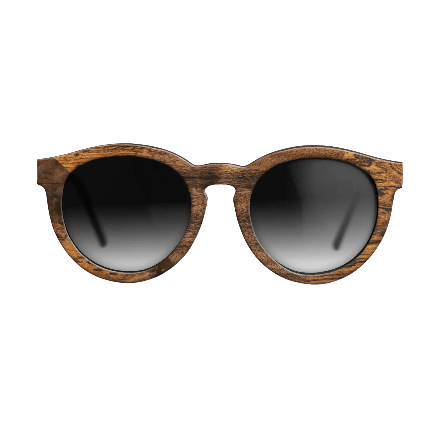 Walnut Burl,Bocote,Santos Rosewood Dark: Wedge - The Rebel - Round - 1719 - SIRIS wood optic