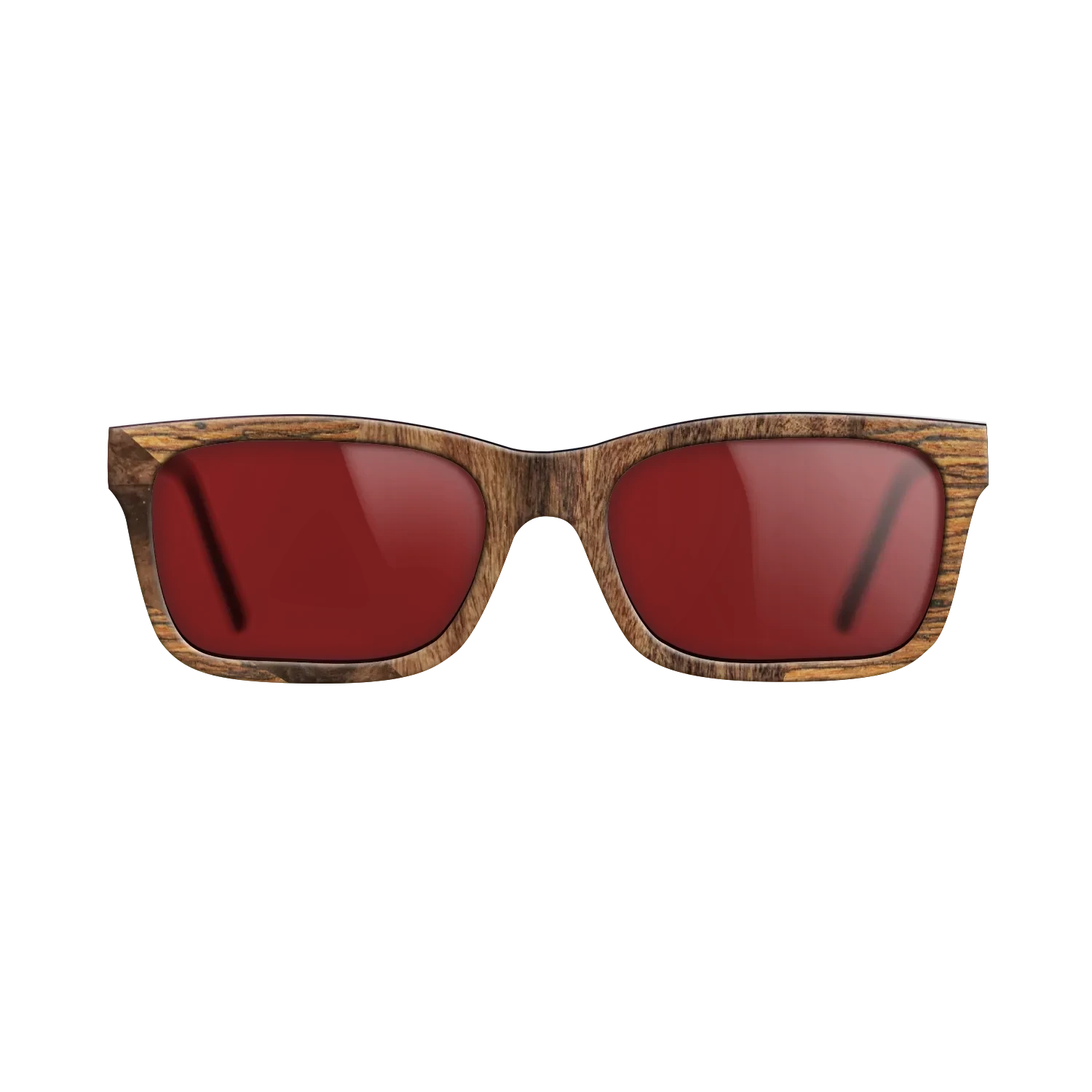 Walnut Burl,Bocote,Santos Rosewood Dark: Wedge - The Sage - Rectangle - 2046 - SIRIS wood optic