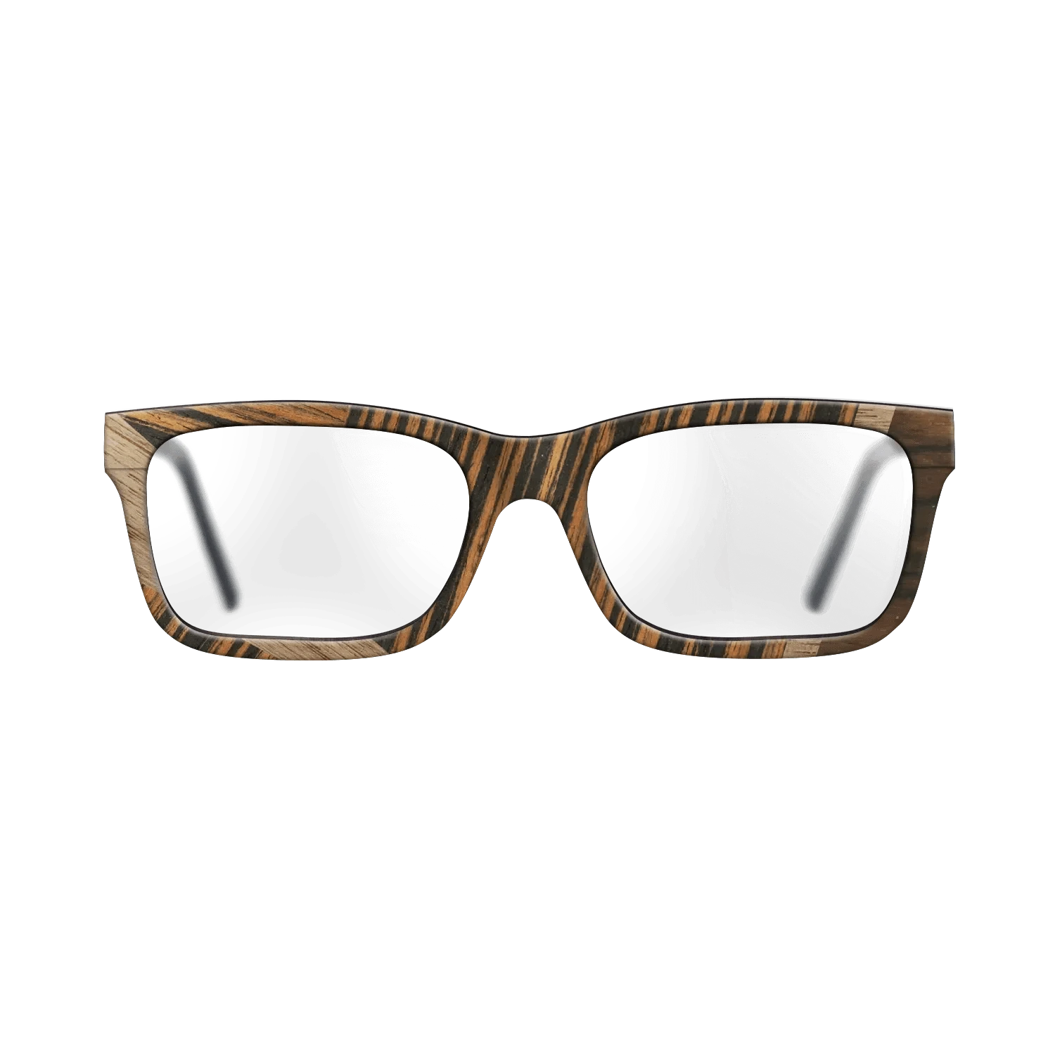 Walnut: Straight Grain,Ziricote Dark Quartered,Italian Ebony: Wedge - The Sage - Rectangle - 1132 - SIRIS wood optic