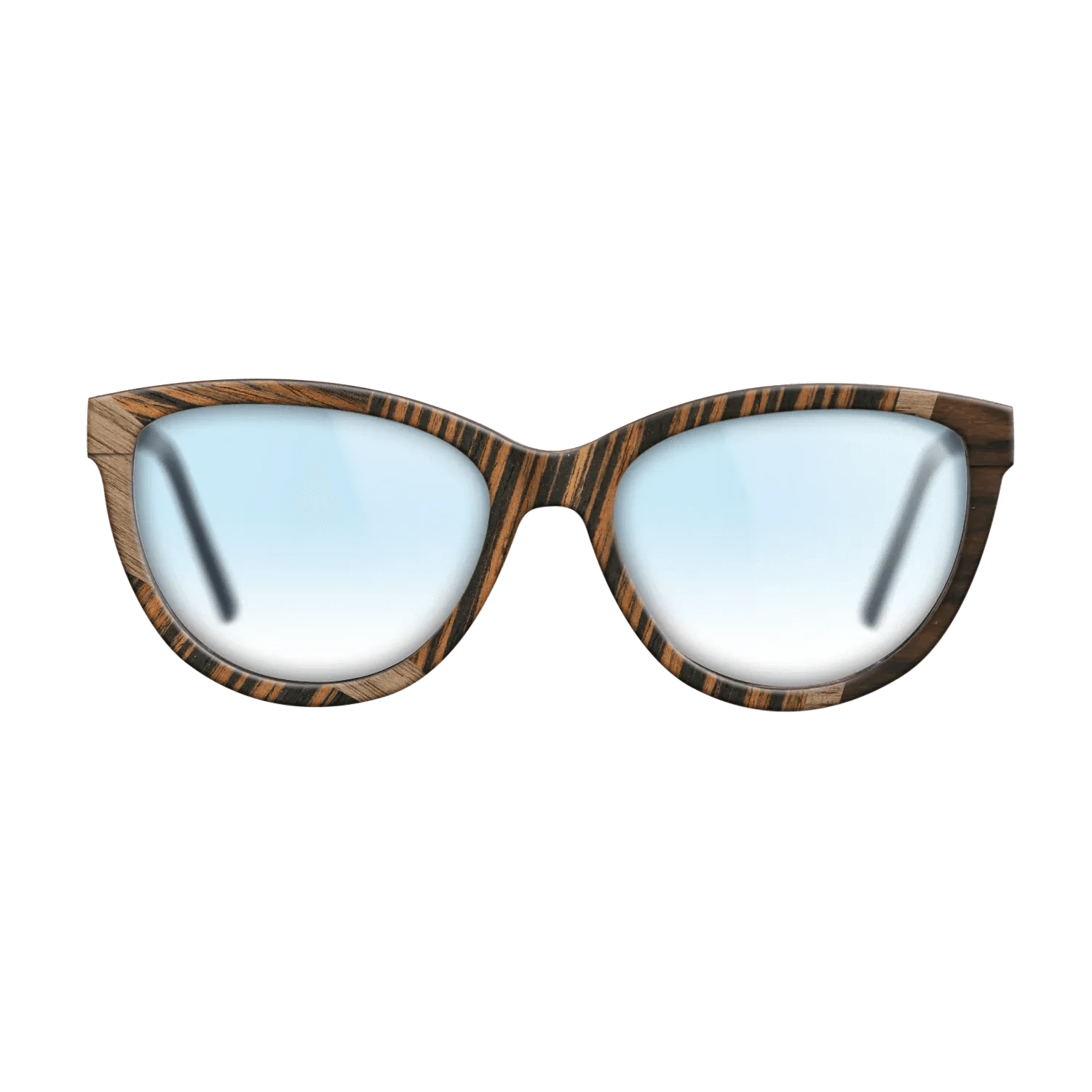 Walnut: Straight Grain,Ziricote Dark Quartered,Italian Ebony: Wedge - The Maiden - Cat - 1132 - SIRIS wood optic