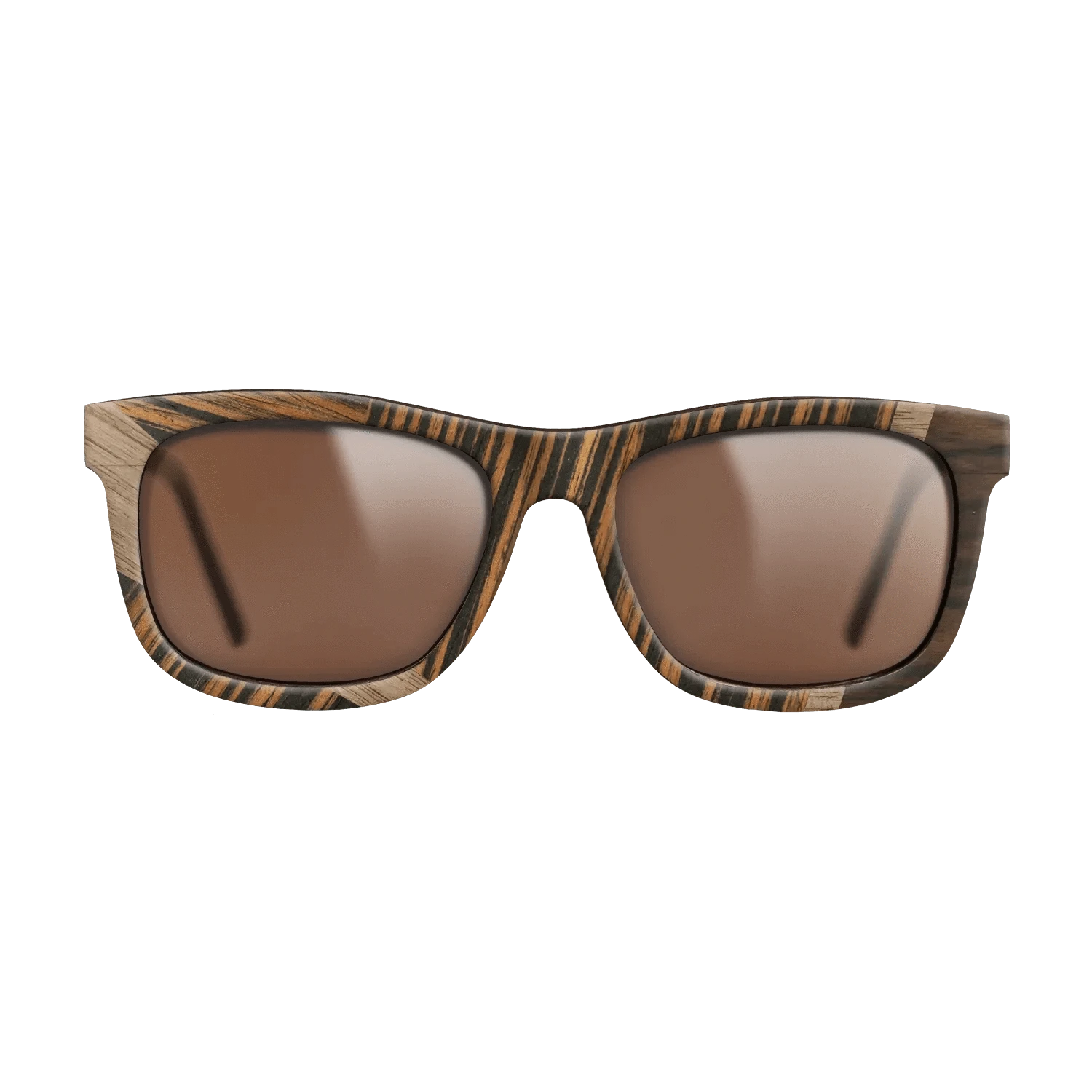 Walnut: Straight Grain,Ziricote Dark Quartered,Italian Ebony: Wedge - The Hero - Square - 1132 - SIRIS wood optic