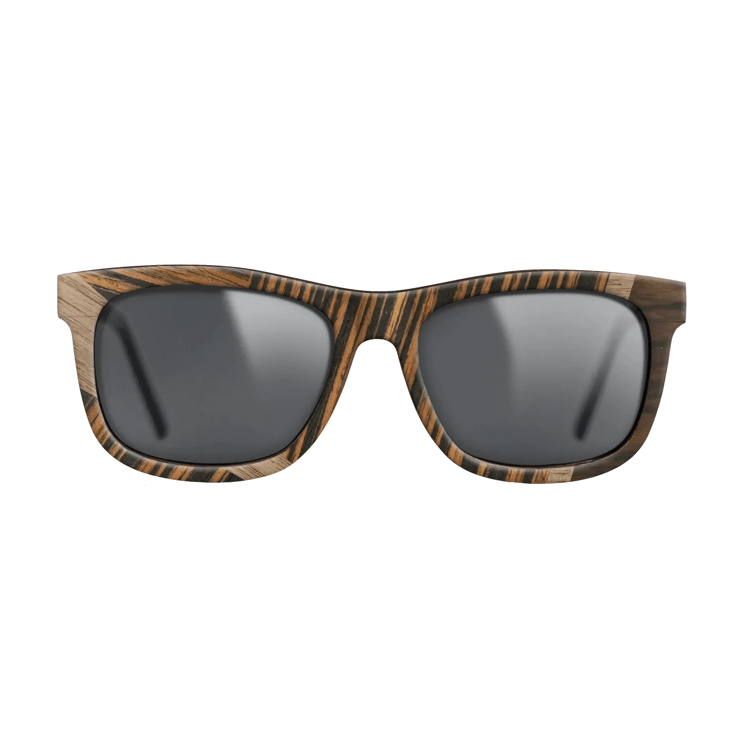 Walnut: Straight Grain,Ziricote Dark Quartered,Italian Ebony: Wedge - The Hero - Square - 1132 - SIRIS wood optic