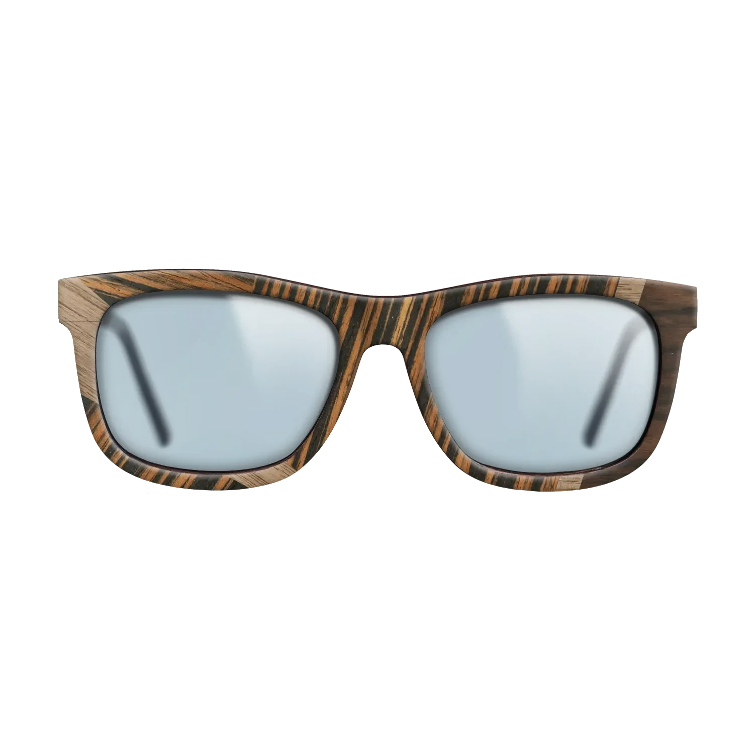 Walnut: Straight Grain,Ziricote Dark Quartered,Italian Ebony: Wedge - The Hero - Square - 1132 - SIRIS wood optic