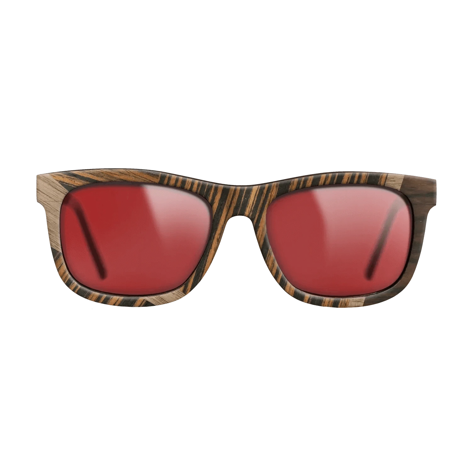 Walnut: Straight Grain,Ziricote Dark Quartered,Italian Ebony: Wedge - The Hero - Square - 1132 - SIRIS wood optic