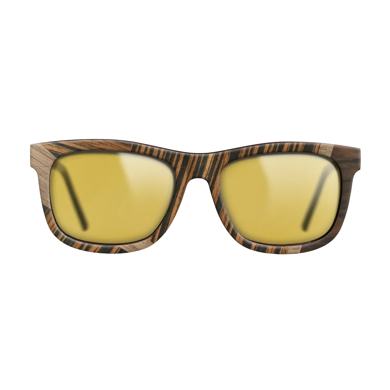 Walnut: Straight Grain,Ziricote Dark Quartered,Italian Ebony: Wedge - The Hero - Square - 1132 - SIRIS wood optic