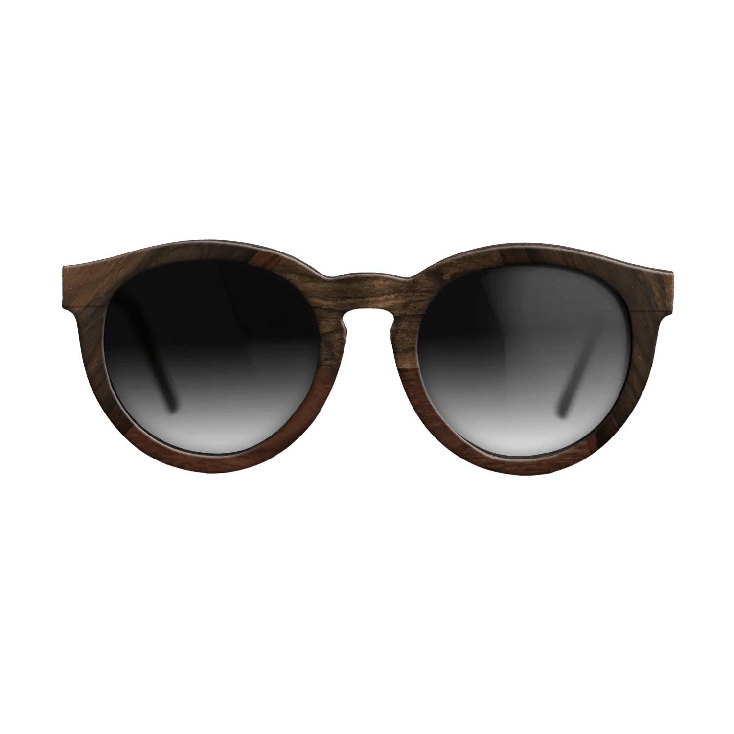 Walnut: Straight Grain,Ziricote Dark Quartered,Walnut Claro Dark: Angle Cut - The Rebel - Round - 1736 - SIRIS wood optic