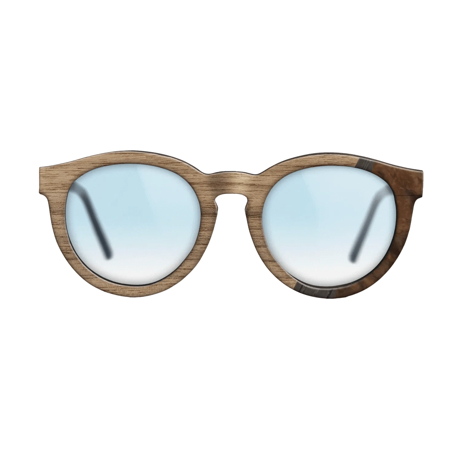 Santos Rosewood Dark,Walnut: Straight Grain,Fumed Oak,Walnut Burl: Wedge - The Rebel - Round - 690 - SIRIS wood optic