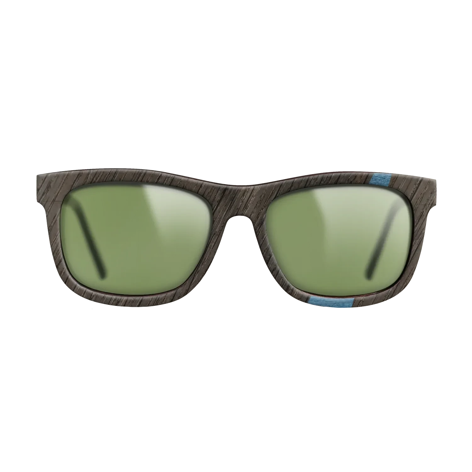 Walnut: Straight Grain,Fumed Oak,Poplar Dyed: Blue Denim: Wedge - The Hero - Square - 1143 - SIRIS wood optic