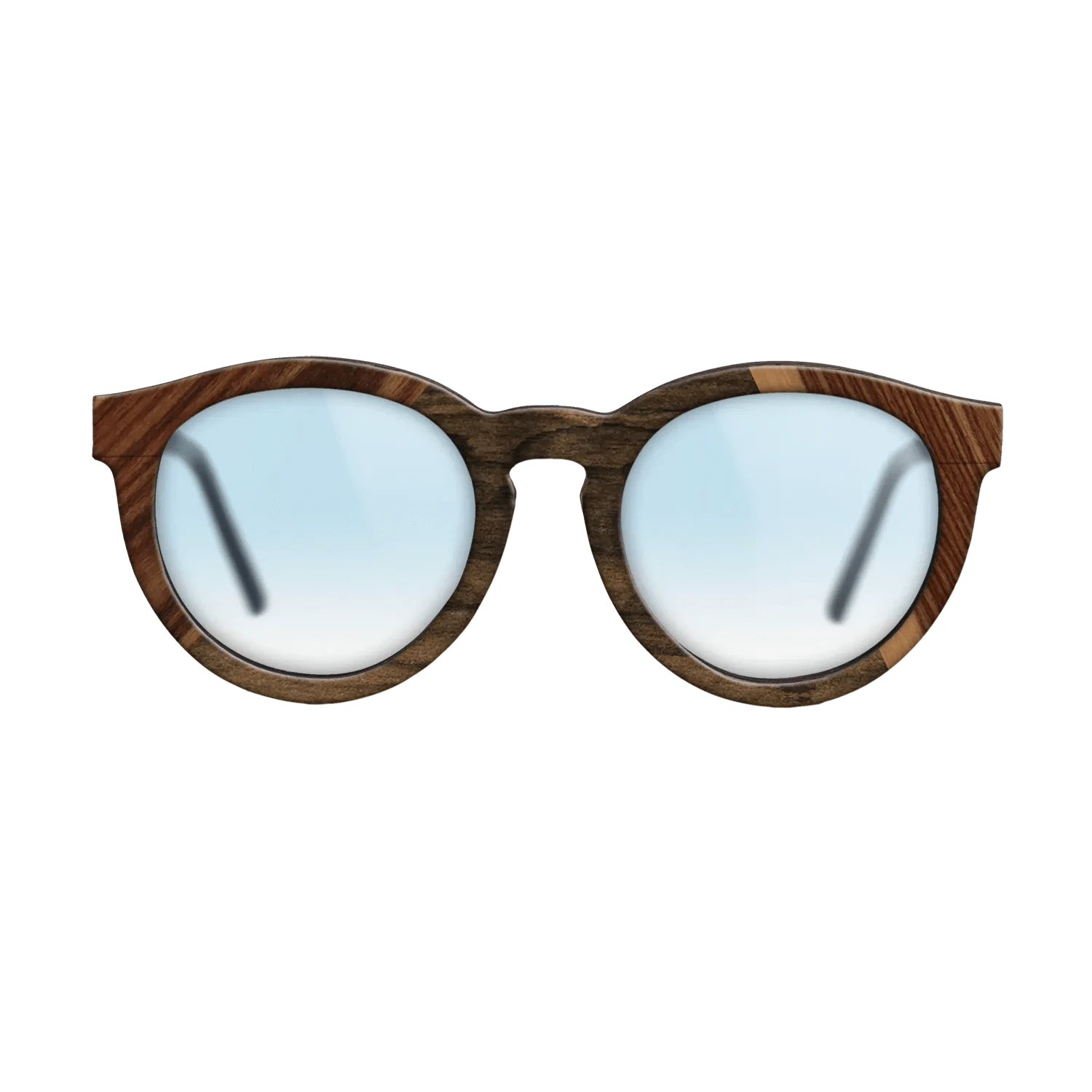 Walnut: Straight Grain,Santos Rosewood Dark,Ziricote Dark Quartered,Royal White Ebony: Angle Cut - The Rebel - Round - 916 - SIRIS wood optic