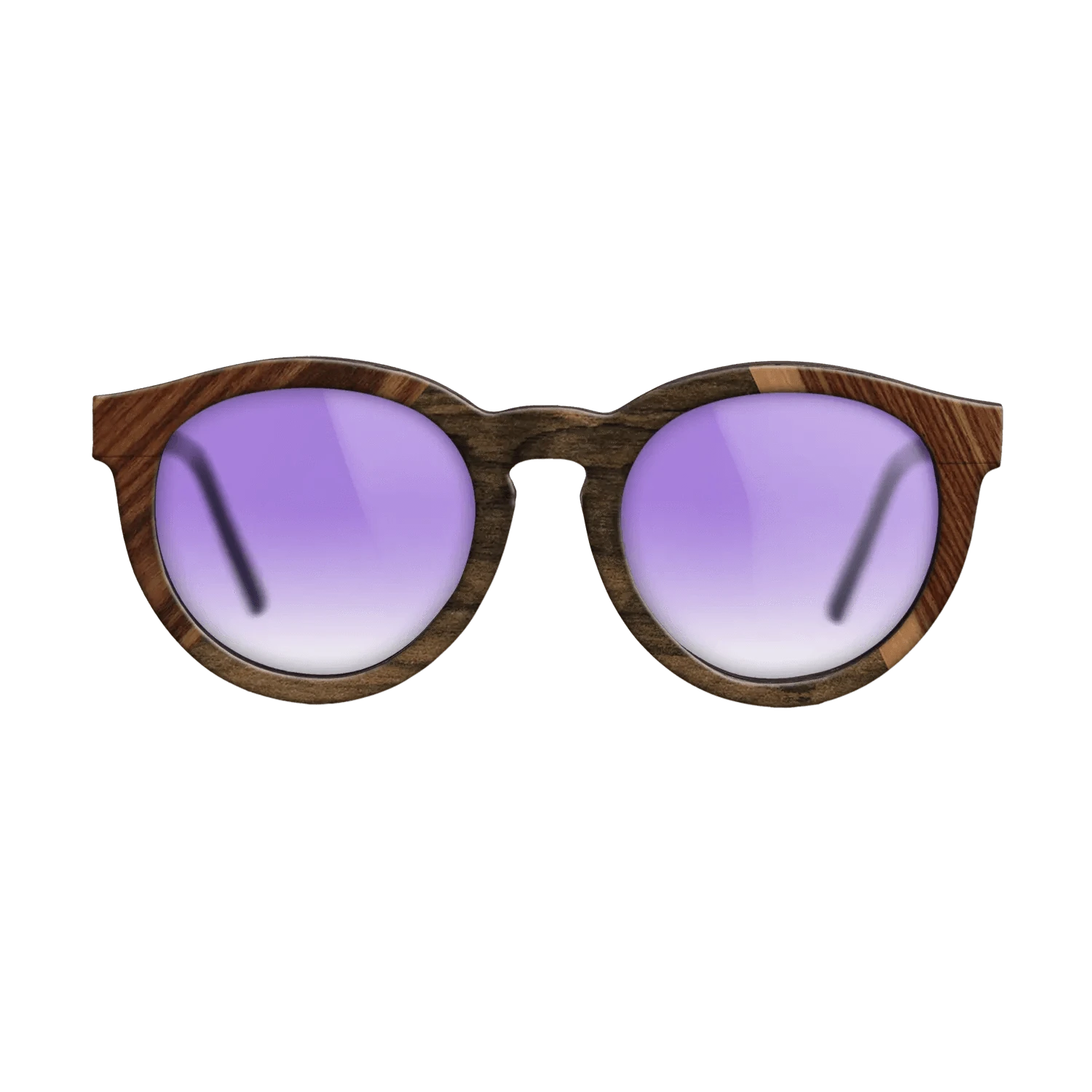 Walnut: Straight Grain,Santos Rosewood Dark,Ziricote Dark Quartered,Royal White Ebony: Angle Cut - The Rebel - Round - 916 - SIRIS wood optic