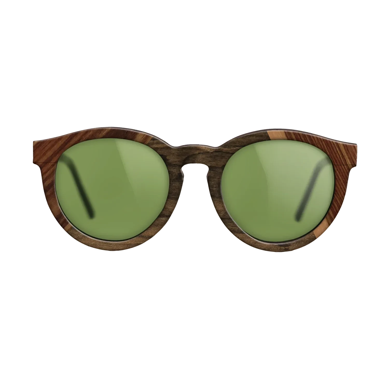 Walnut: Straight Grain,Santos Rosewood Dark,Ziricote Dark Quartered,Royal White Ebony: Angle Cut - The Rebel - Round - 916 - SIRIS wood optic