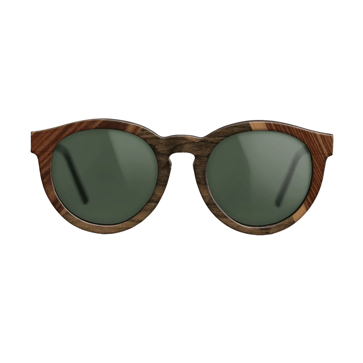 Walnut: Straight Grain,Santos Rosewood Dark,Ziricote Dark Quartered,Royal White Ebony: Angle Cut - The Rebel - Round - 916 - SIRIS wood optic